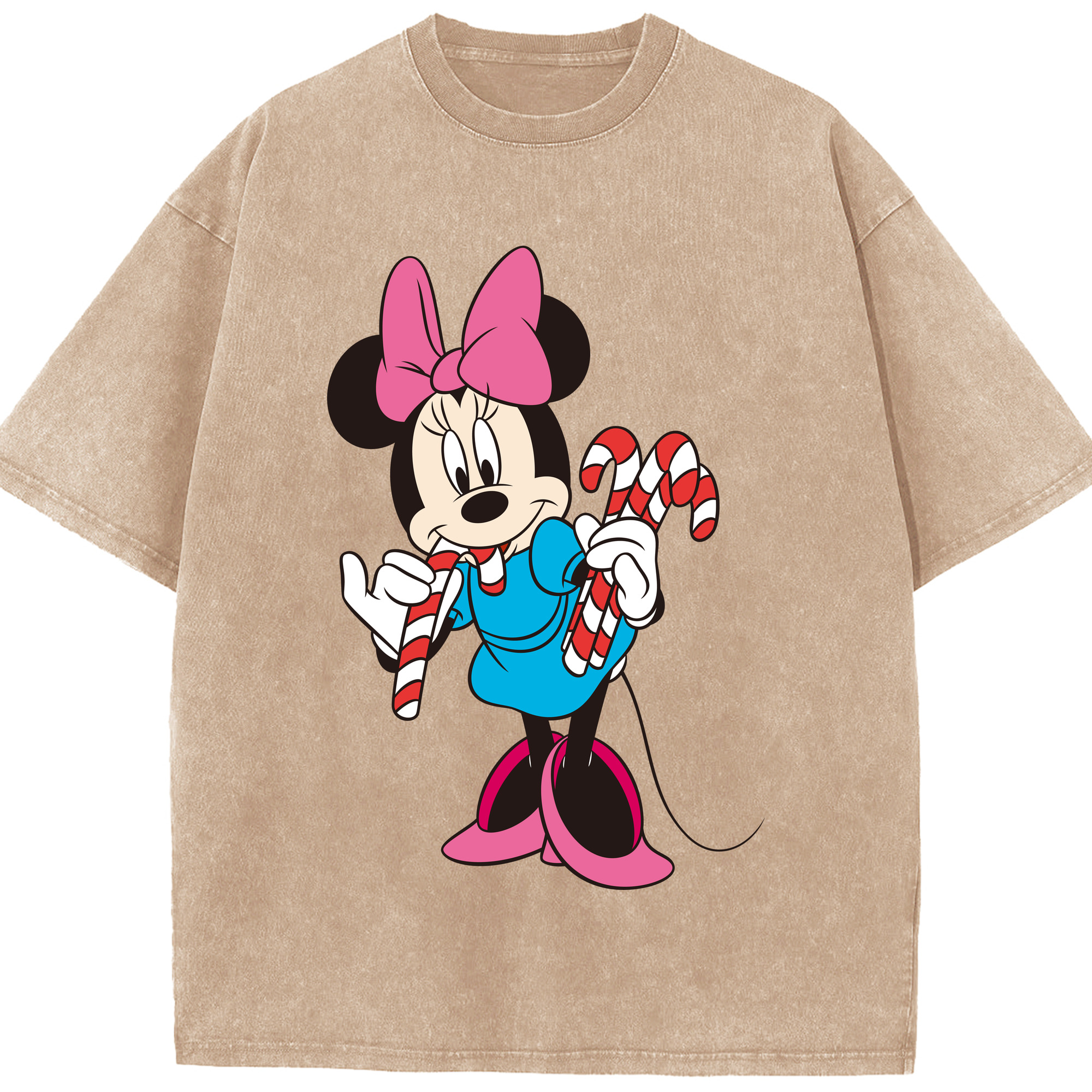 （画像用） ミッキーマウス Mickey Mouse 綿100% ヴィンテージ風 半袖Tシャツ（フロントプリント）