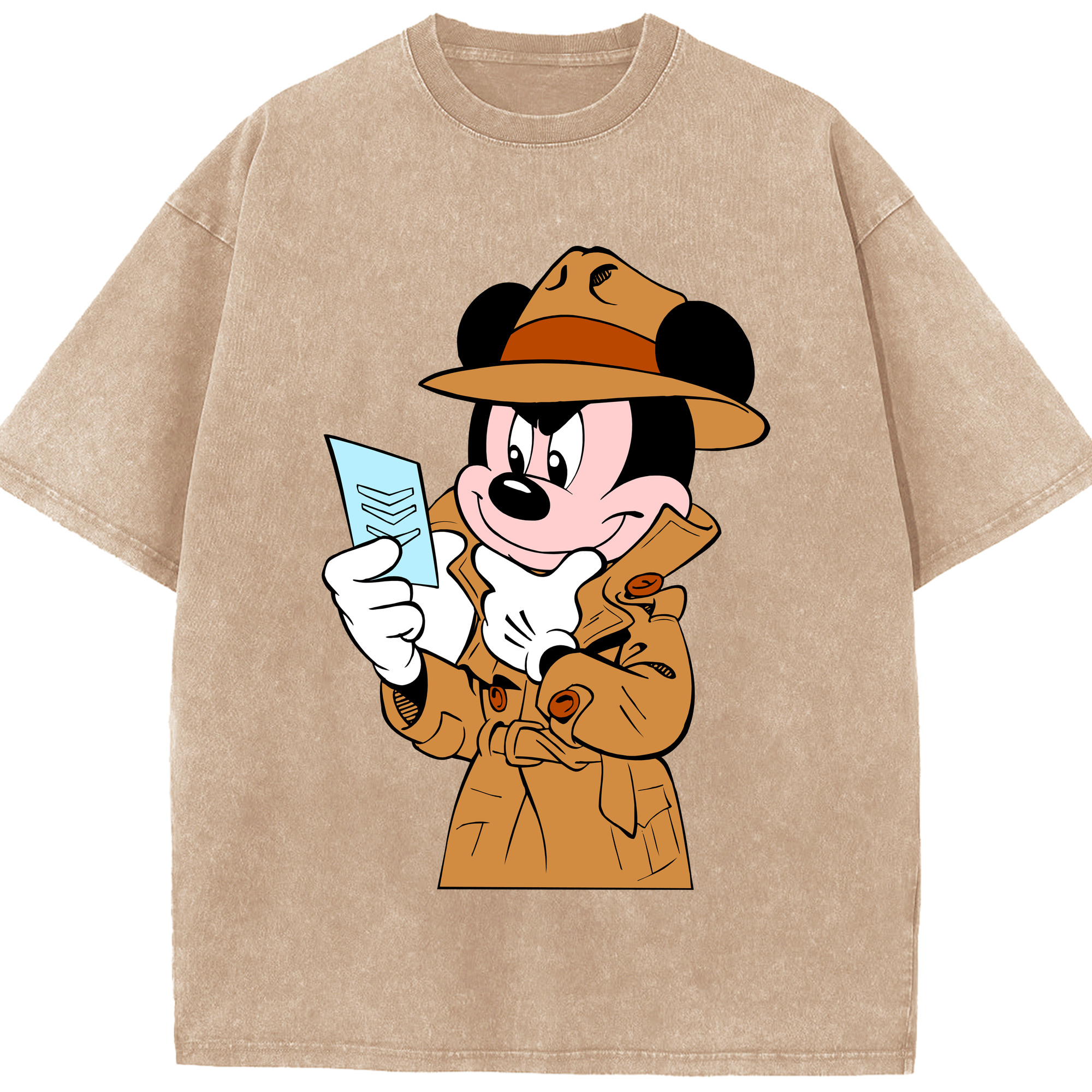 （画像用） ミッキーマウス Mickey Mouse 綿100% ヴィンテージ風 半袖Tシャツ（フロントプリント）