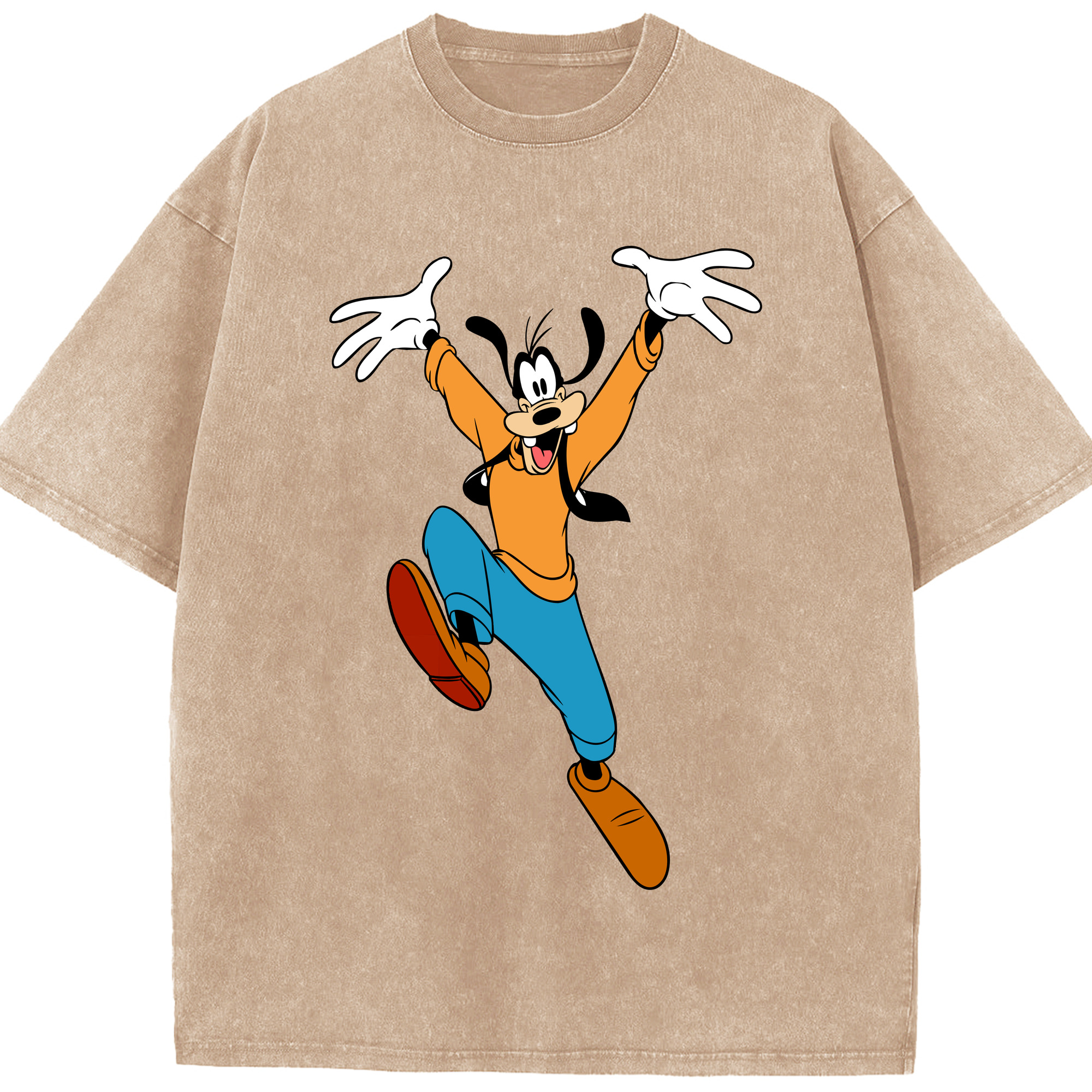 （画像用） ミッキーマウス Mickey Mouse 綿100% ヴィンテージ風 半袖Tシャツ（フロントプリント）