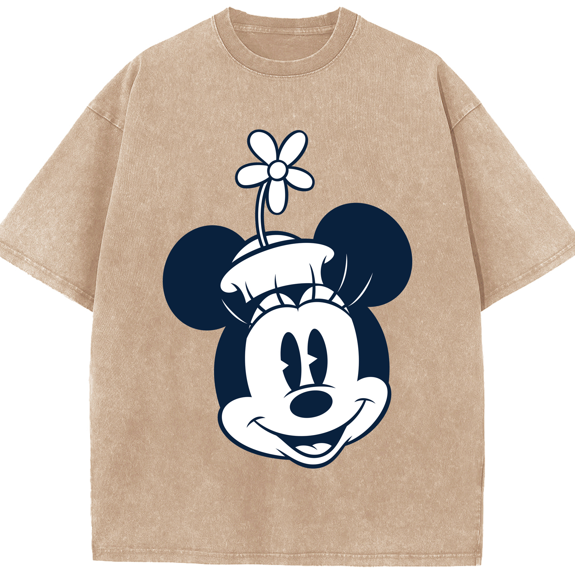 （画像用） ミッキーマウス Mickey Mouse 綿100% ヴィンテージ風 半袖Tシャツ（フロントプリント）