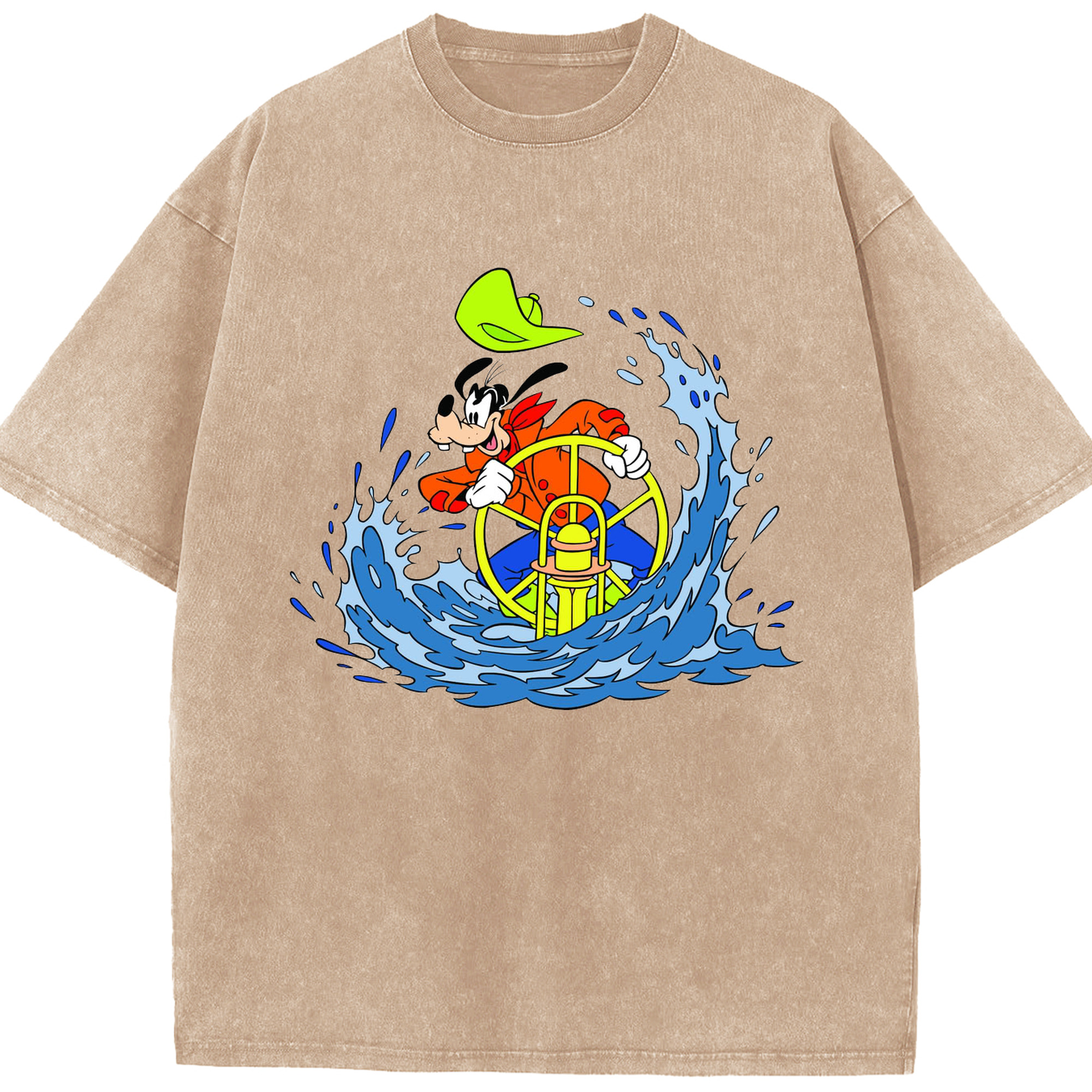 （画像用） ミッキーマウス Mickey Mouse 綿100% ヴィンテージ風 半袖Tシャツ（フロントプリント）