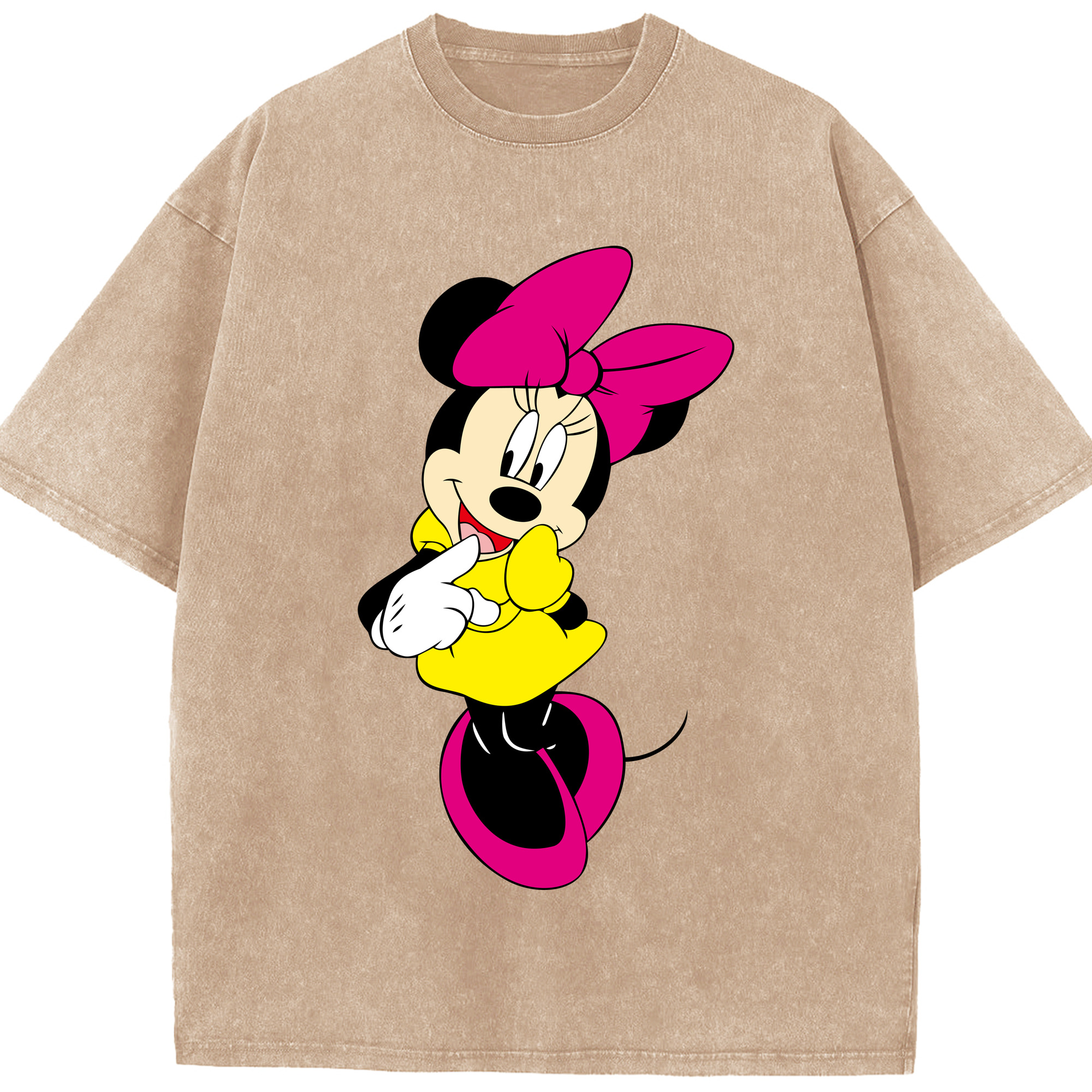（画像用） ミッキーマウス Mickey Mouse 綿100% ヴィンテージ風 半袖Tシャツ（フロントプリント）
