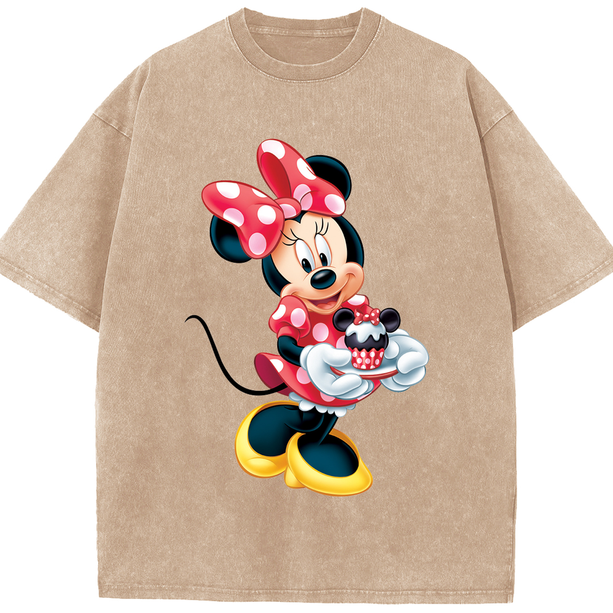 （画像用） ミッキーマウス Mickey Mouse 綿100% ヴィンテージ風 半袖Tシャツ（フロントプリント）