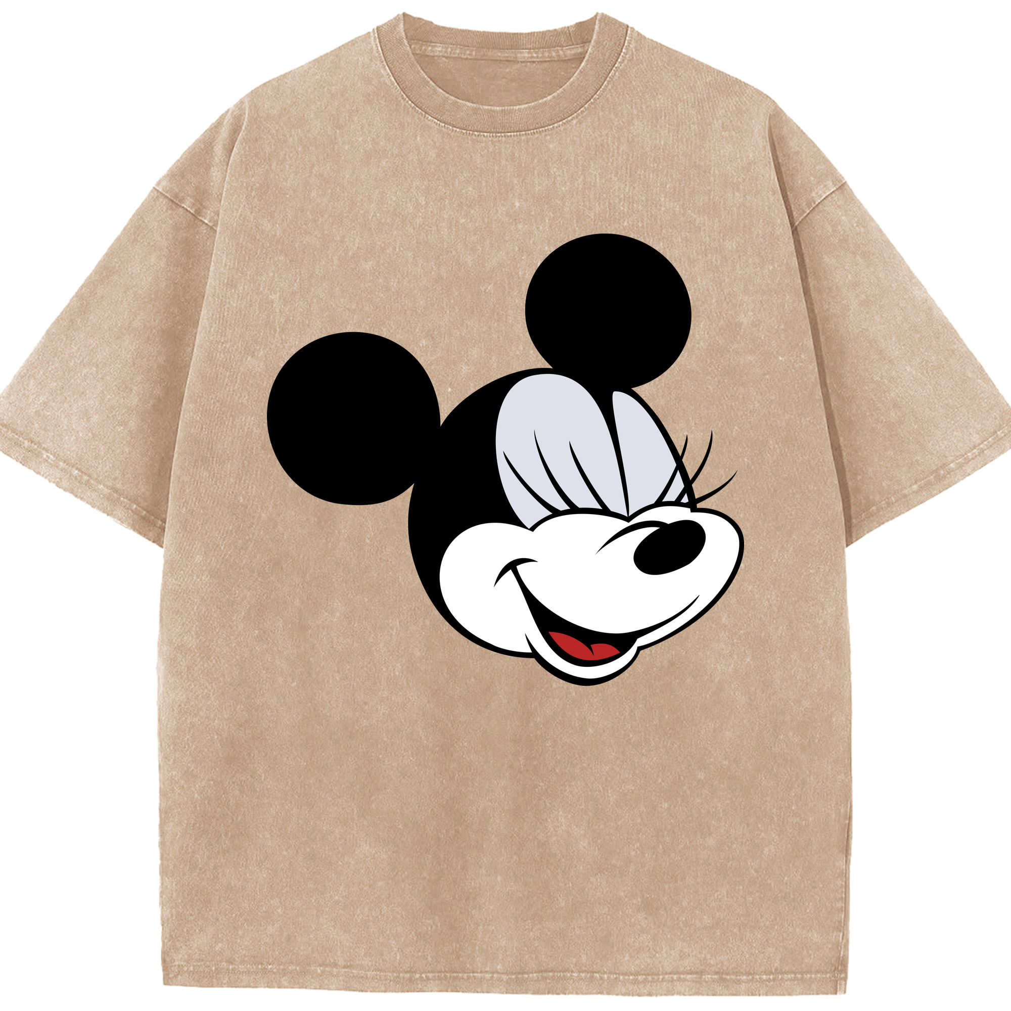 （画像用） ミッキーマウス Mickey Mouse 綿100% ヴィンテージ風 半袖Tシャツ（フロントプリント）