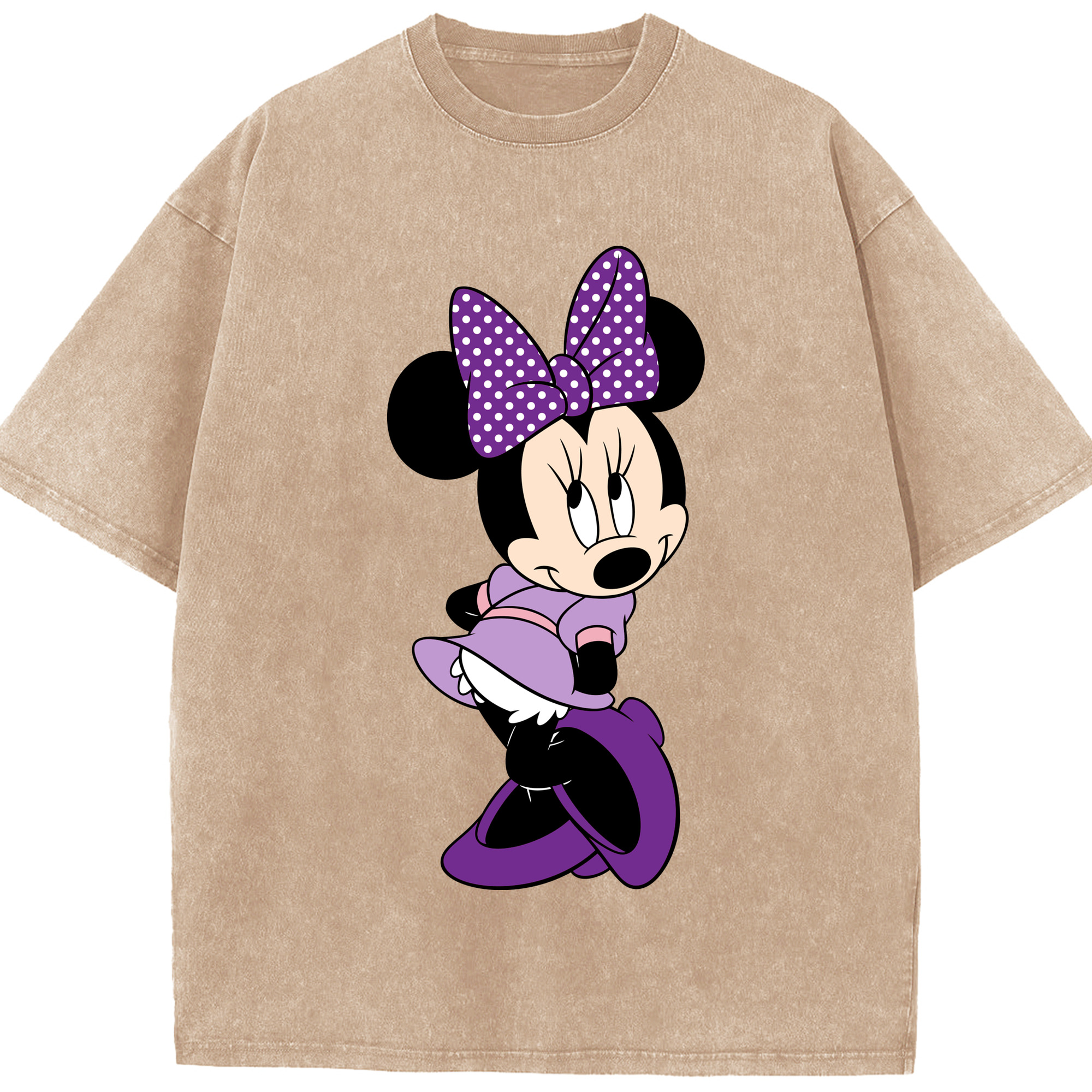 （画像用） ミッキーマウス Mickey Mouse 綿100% ヴィンテージ風 半袖Tシャツ（フロントプリント）