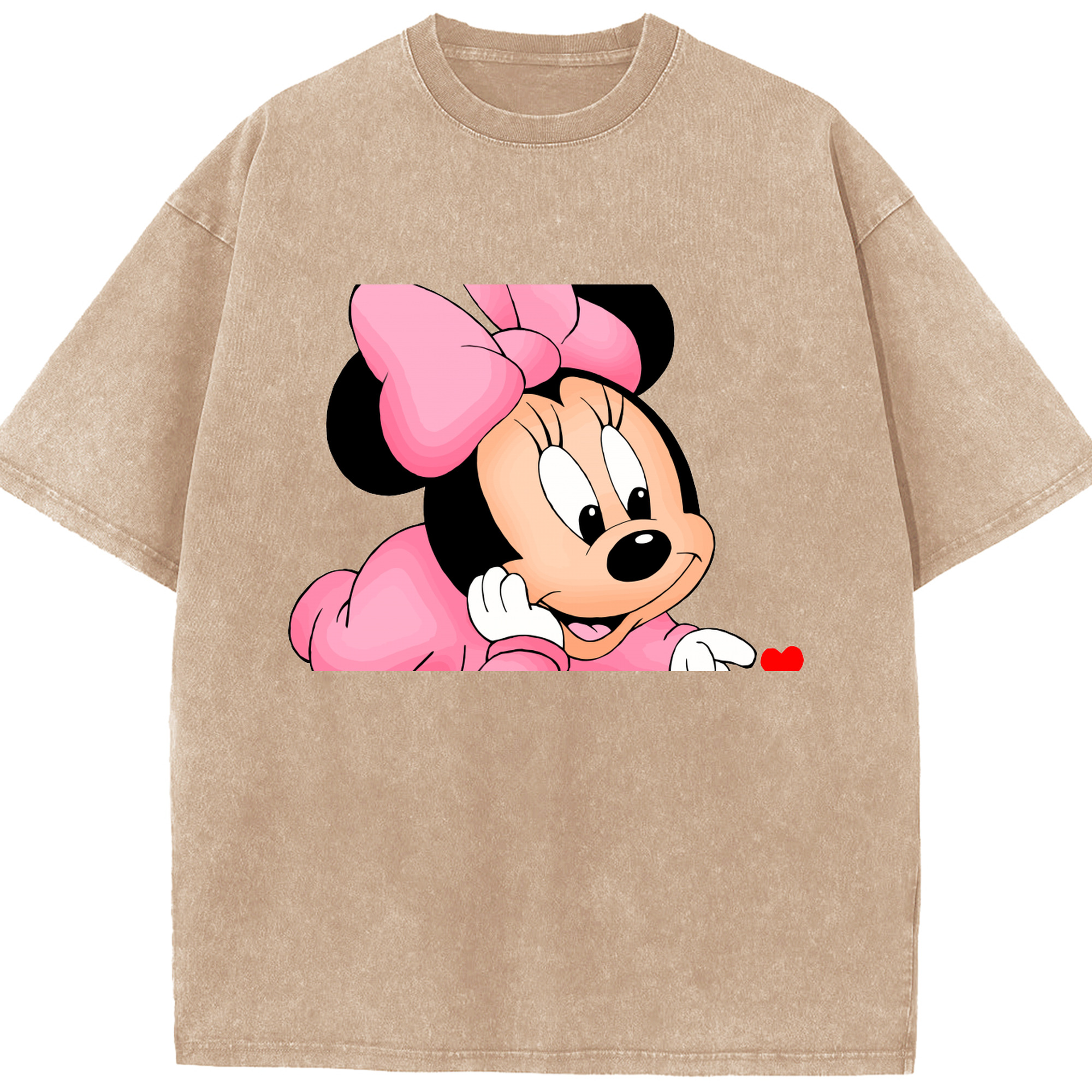 （画像用） ミッキーマウス Mickey Mouse 綿100% ヴィンテージ風 半袖Tシャツ（フロントプリント）