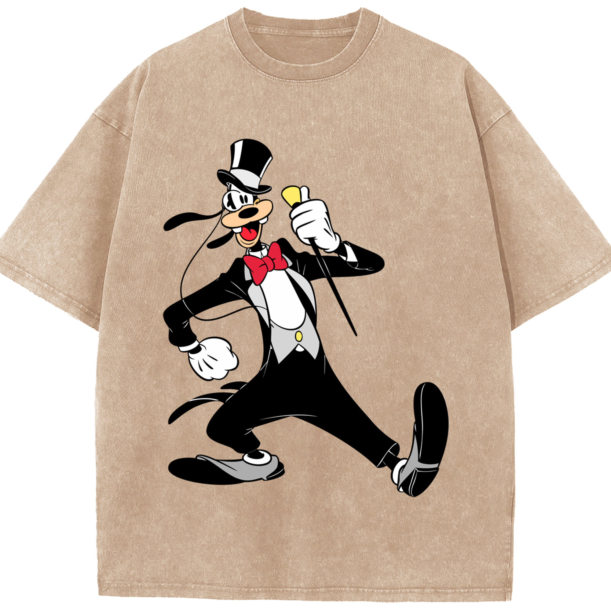 （画像用） ミッキーマウス Mickey Mouse 綿100% ヴィンテージ風 半袖Tシャツ（フロントプリント）