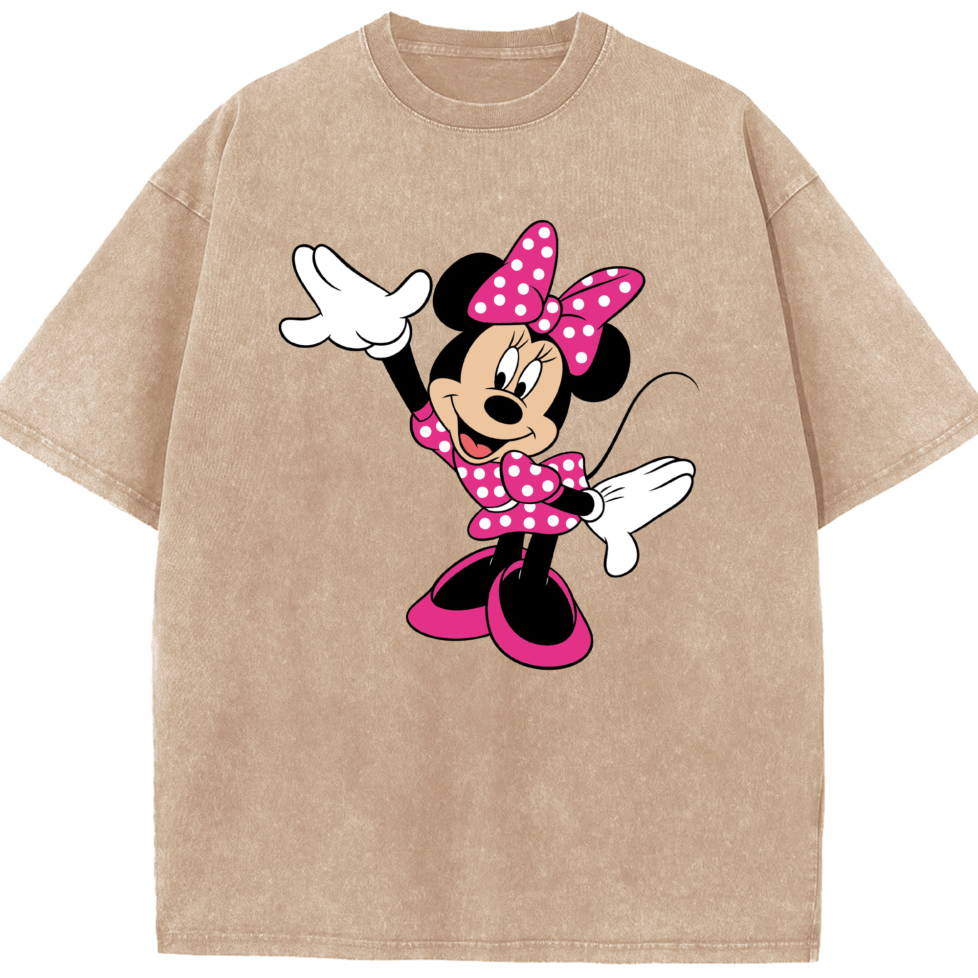 （画像用） ミッキーマウス Mickey Mouse 綿100% ヴィンテージ風 半袖Tシャツ（フロントプリント）