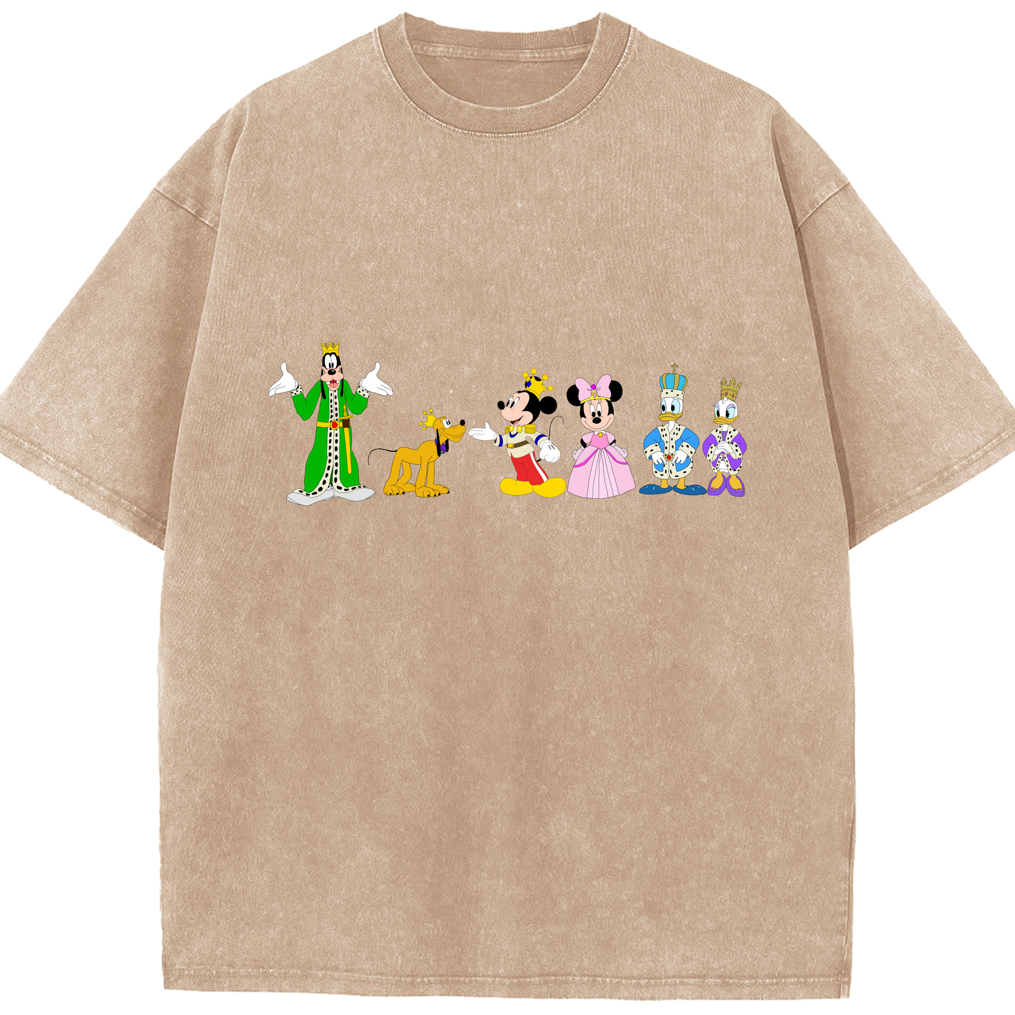 （画像用） ミッキーマウス Mickey Mouse 綿100% ヴィンテージ風 半袖Tシャツ（フロントプリント）