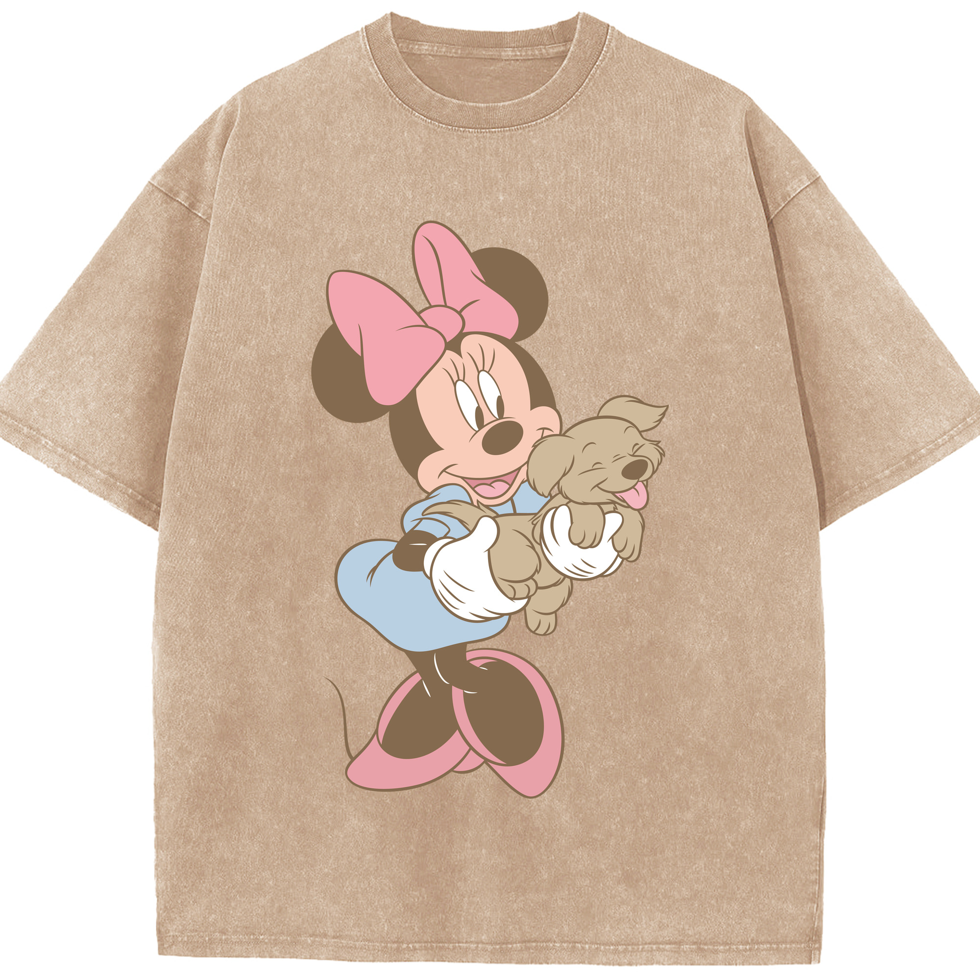 （画像用） ミッキーマウス Mickey Mouse 綿100% ヴィンテージ風 半袖Tシャツ（フロントプリント）