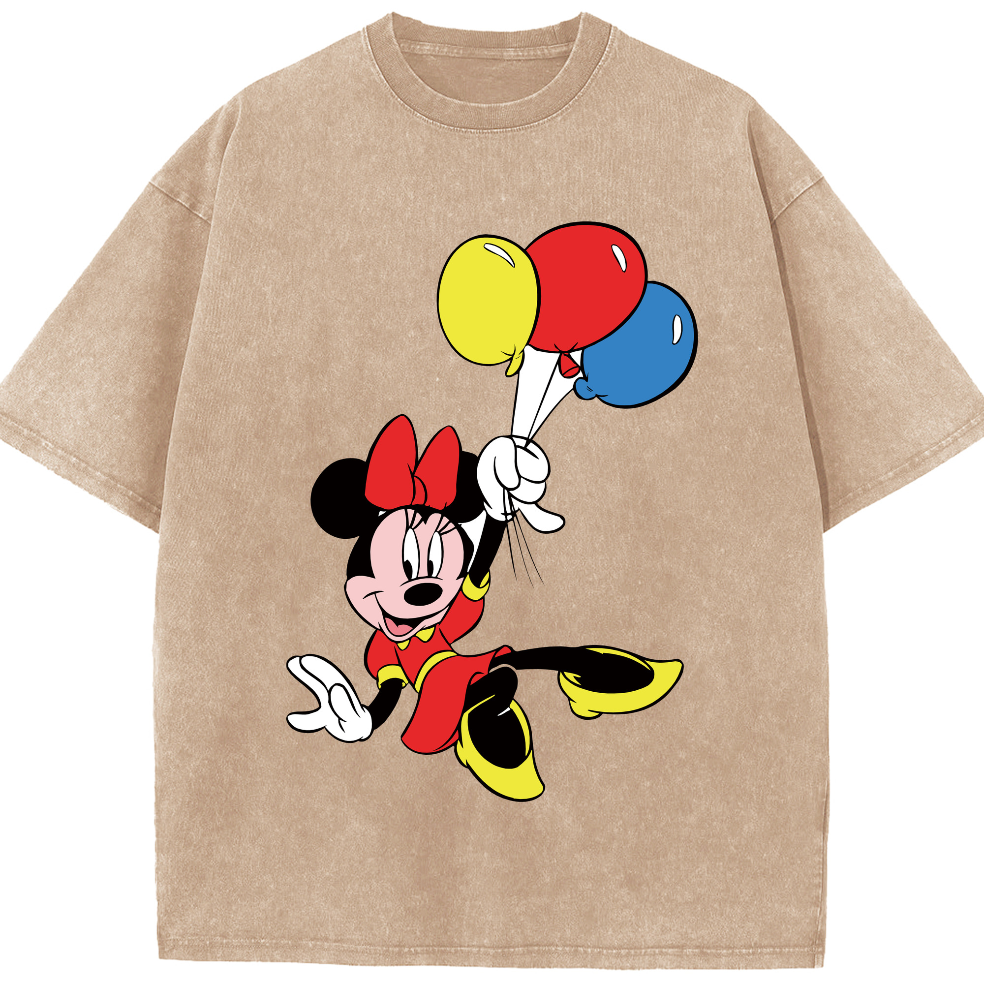（画像用） ミッキーマウス Mickey Mouse 綿100% ヴィンテージ風 半袖Tシャツ（フロントプリント）