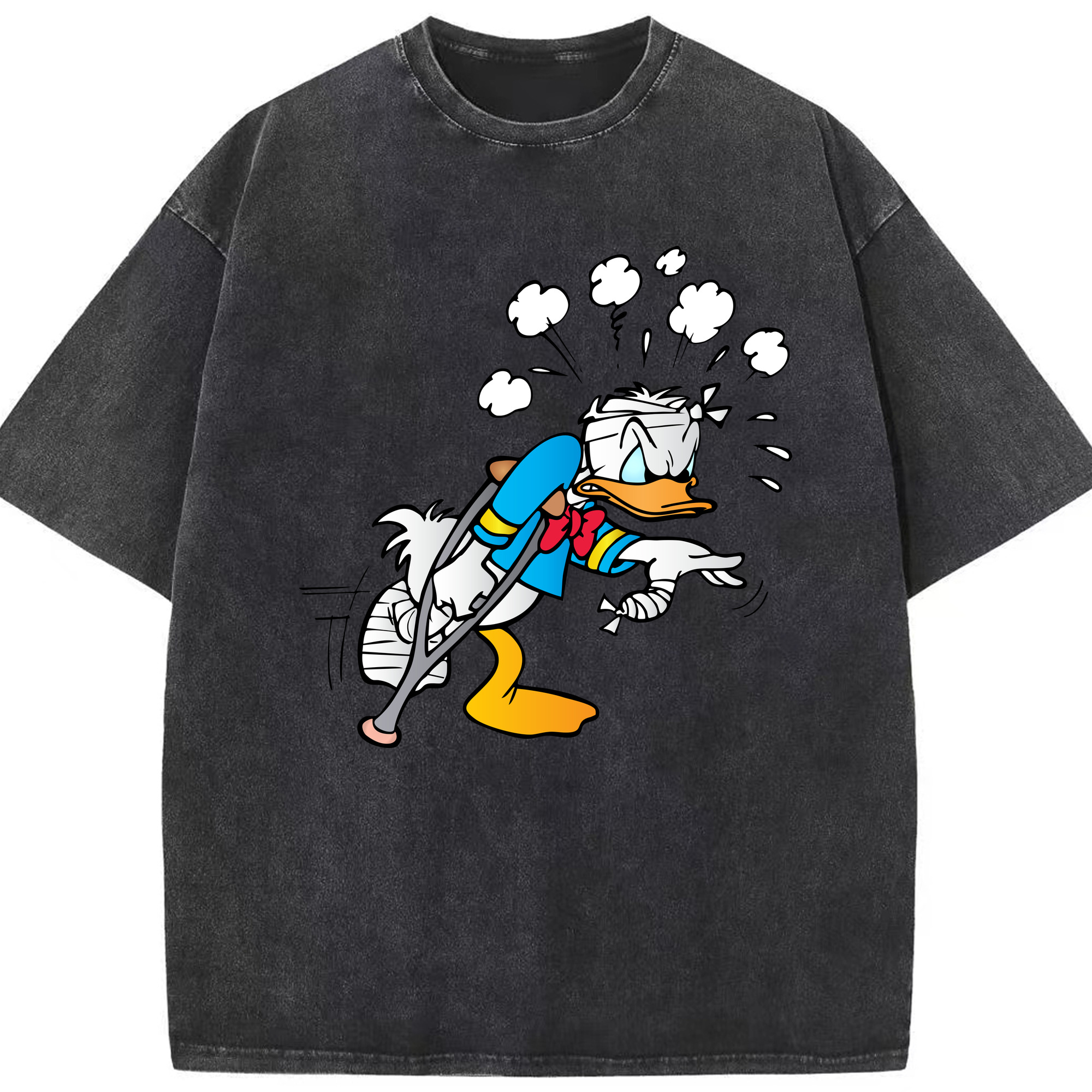 （画像用） ミッキーマウス Mickey Mouse 綿100% ヴィンテージ風 半袖Tシャツ（フロントプリント）