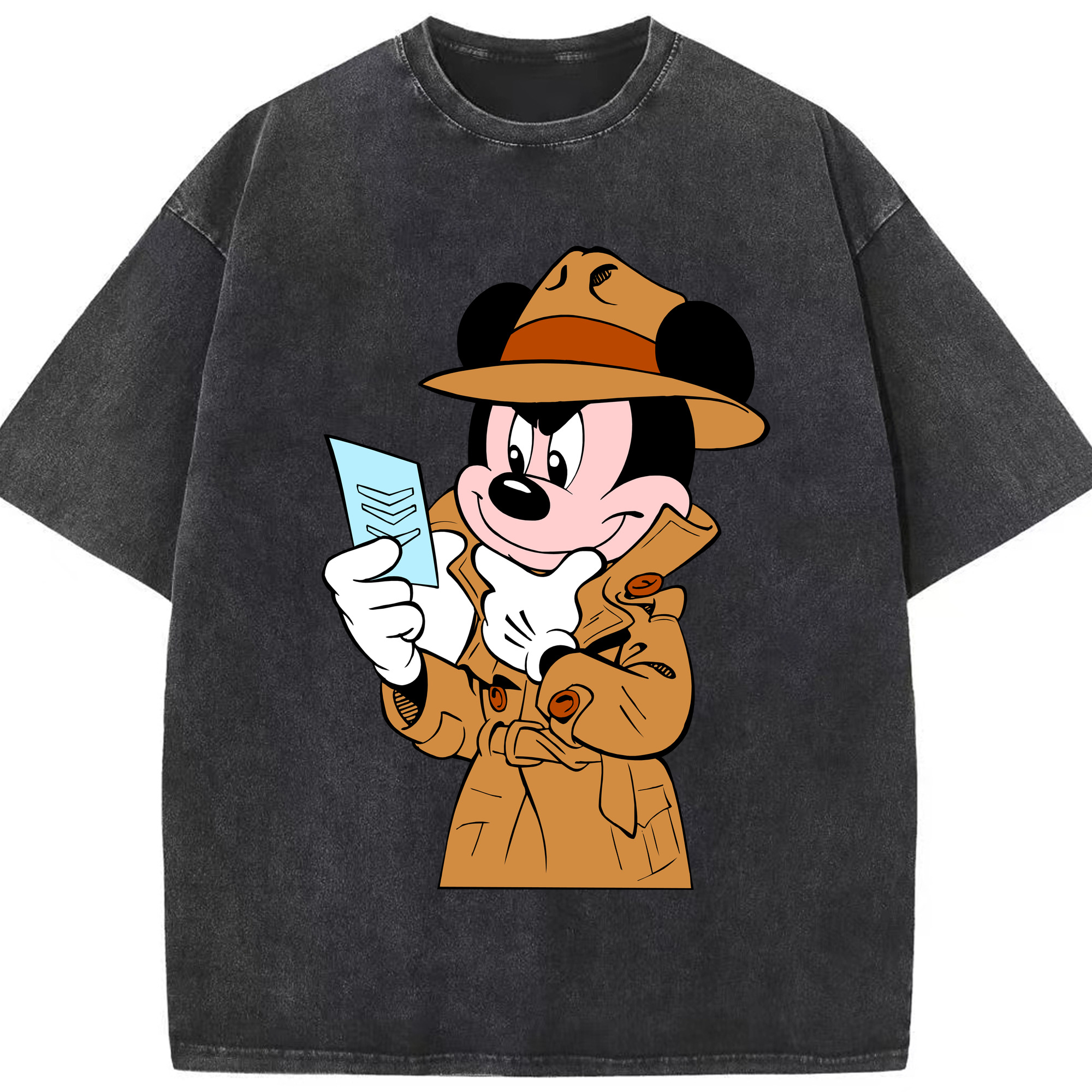 （画像用） ミッキーマウス Mickey Mouse 綿100% ヴィンテージ風 半袖Tシャツ（フロントプリント）