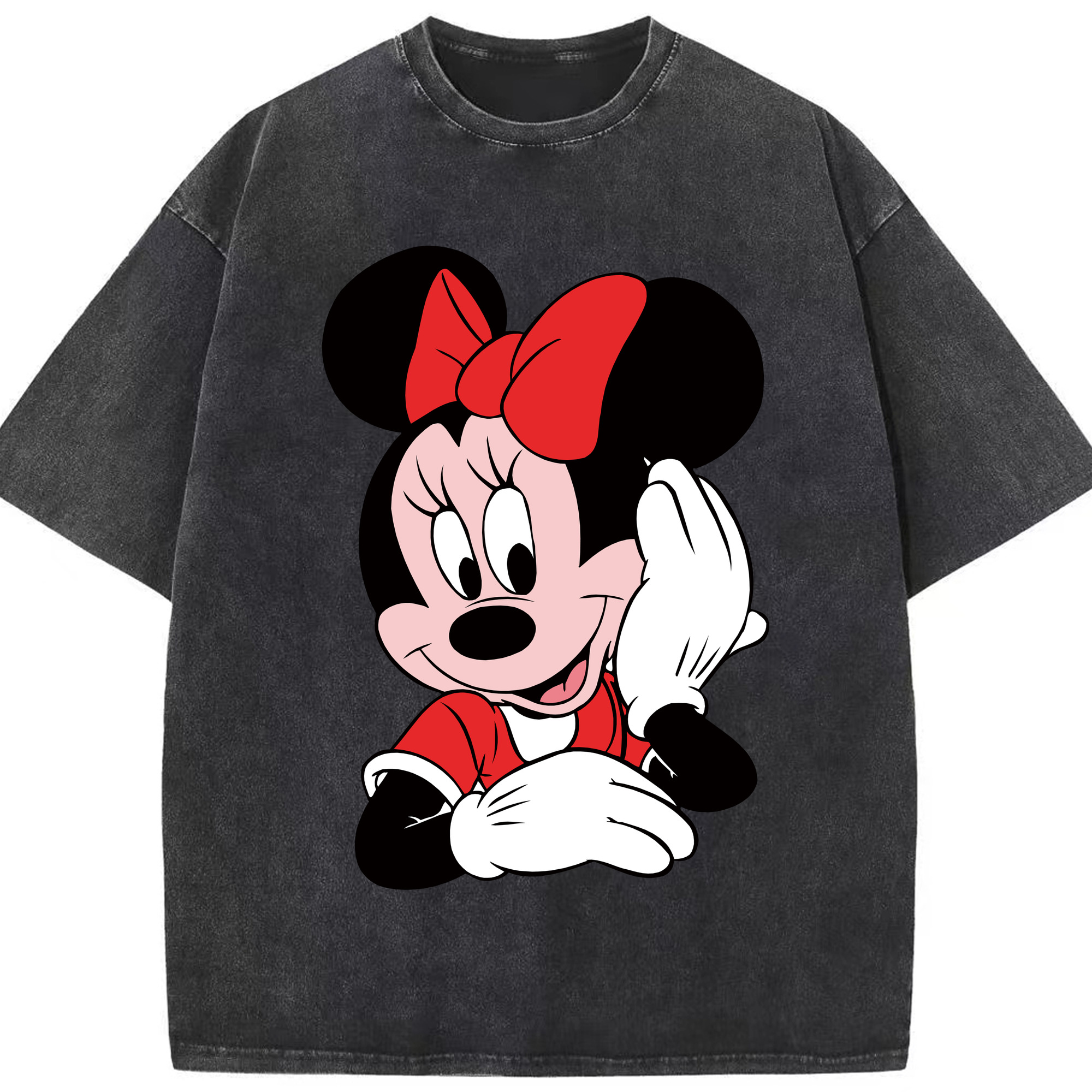 （画像用） ミッキーマウス Mickey Mouse 綿100% ヴィンテージ風 半袖Tシャツ（フロントプリント）