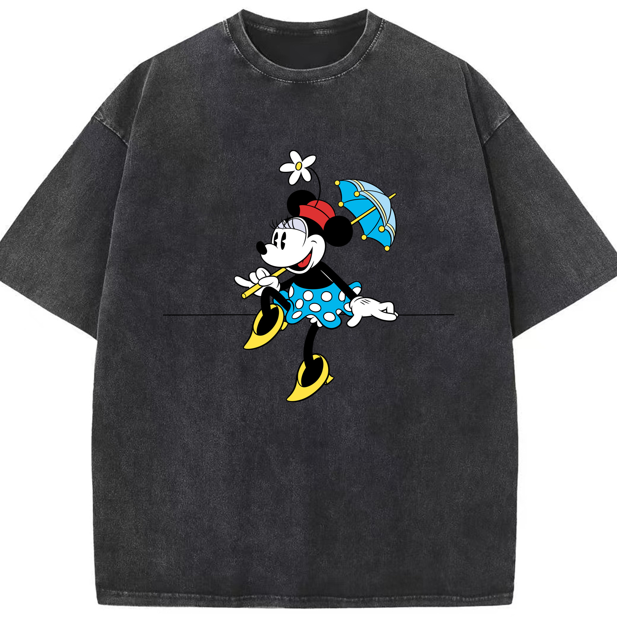 （画像用） ミッキーマウス Mickey Mouse 綿100% ヴィンテージ風 半袖Tシャツ（フロントプリント）