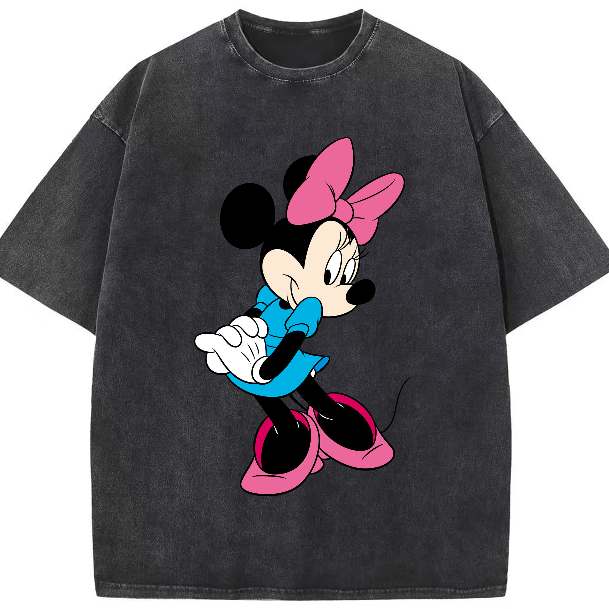 （画像用） ミッキーマウス Mickey Mouse 綿100% ヴィンテージ風 半袖Tシャツ（フロントプリント）