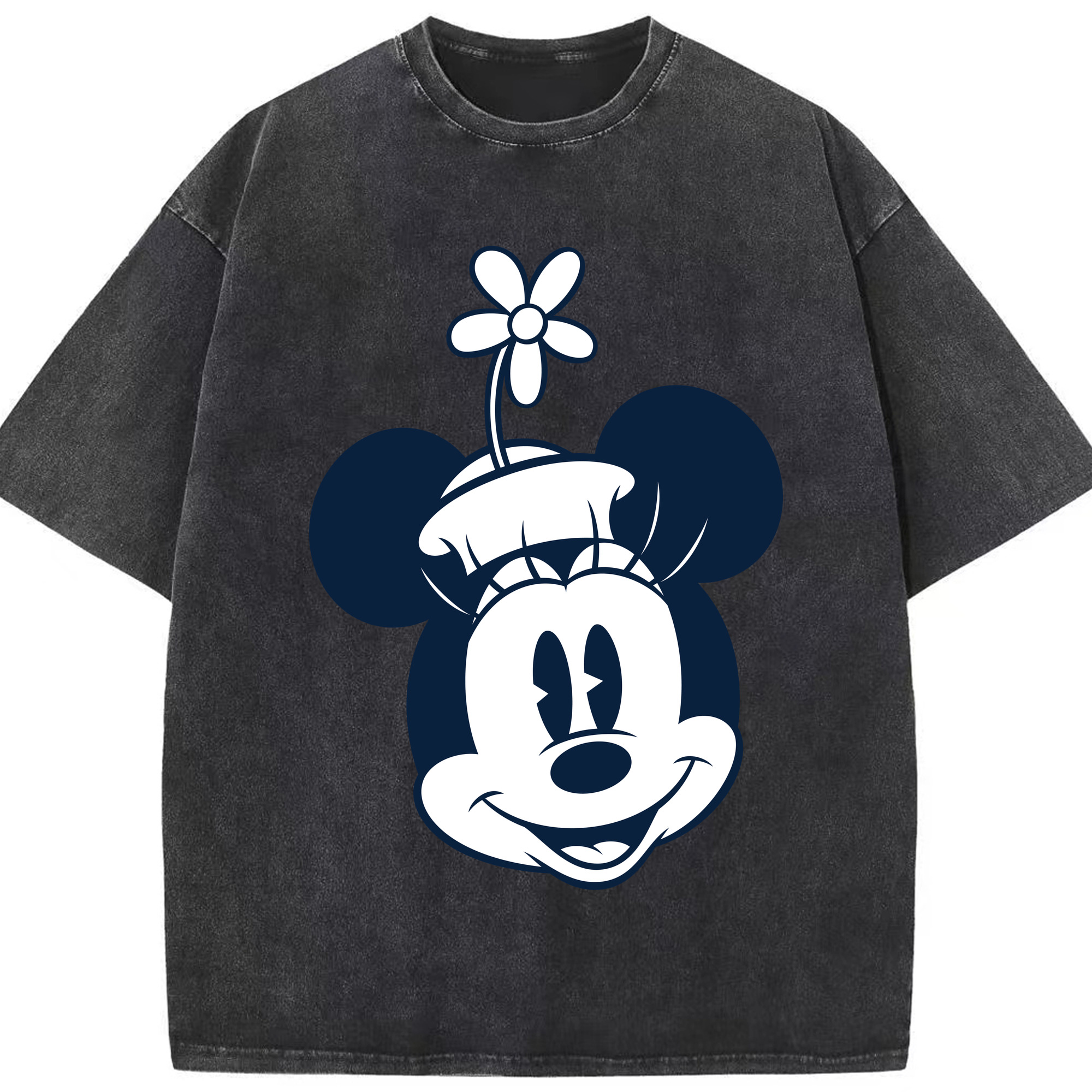 （画像用） ミッキーマウス Mickey Mouse 綿100% ヴィンテージ風 半袖Tシャツ（フロントプリント）
