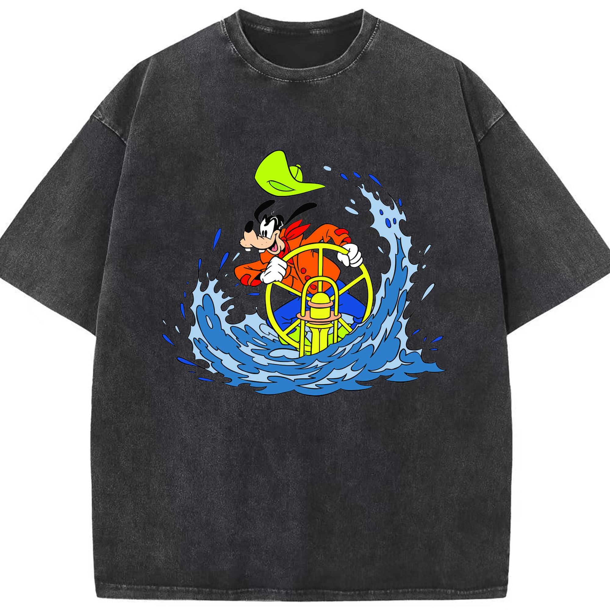 （画像用） ミッキーマウス Mickey Mouse 綿100% ヴィンテージ風 半袖Tシャツ（フロントプリント）