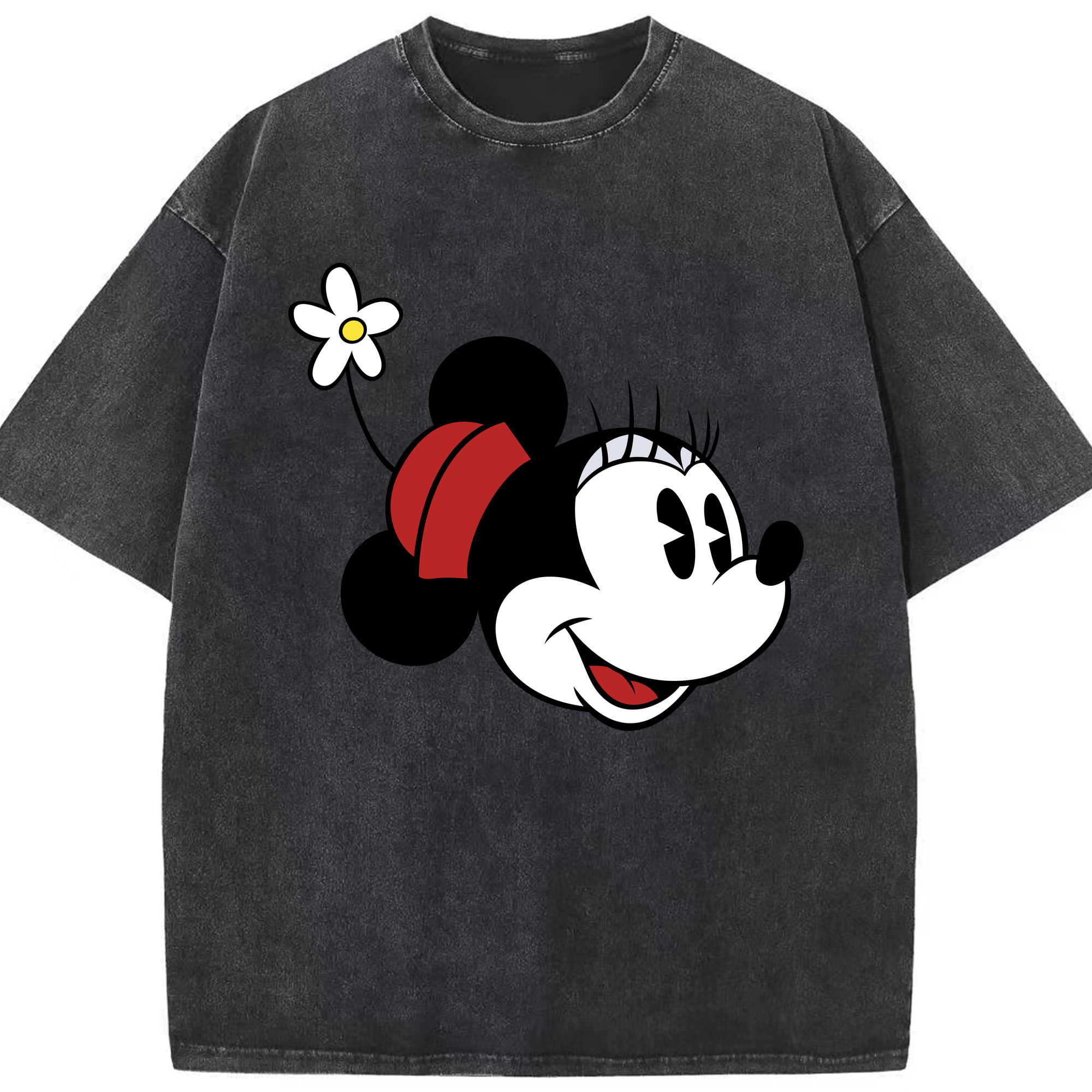 （画像用） ミッキーマウス Mickey Mouse 綿100% ヴィンテージ風 半袖Tシャツ（フロントプリント）
