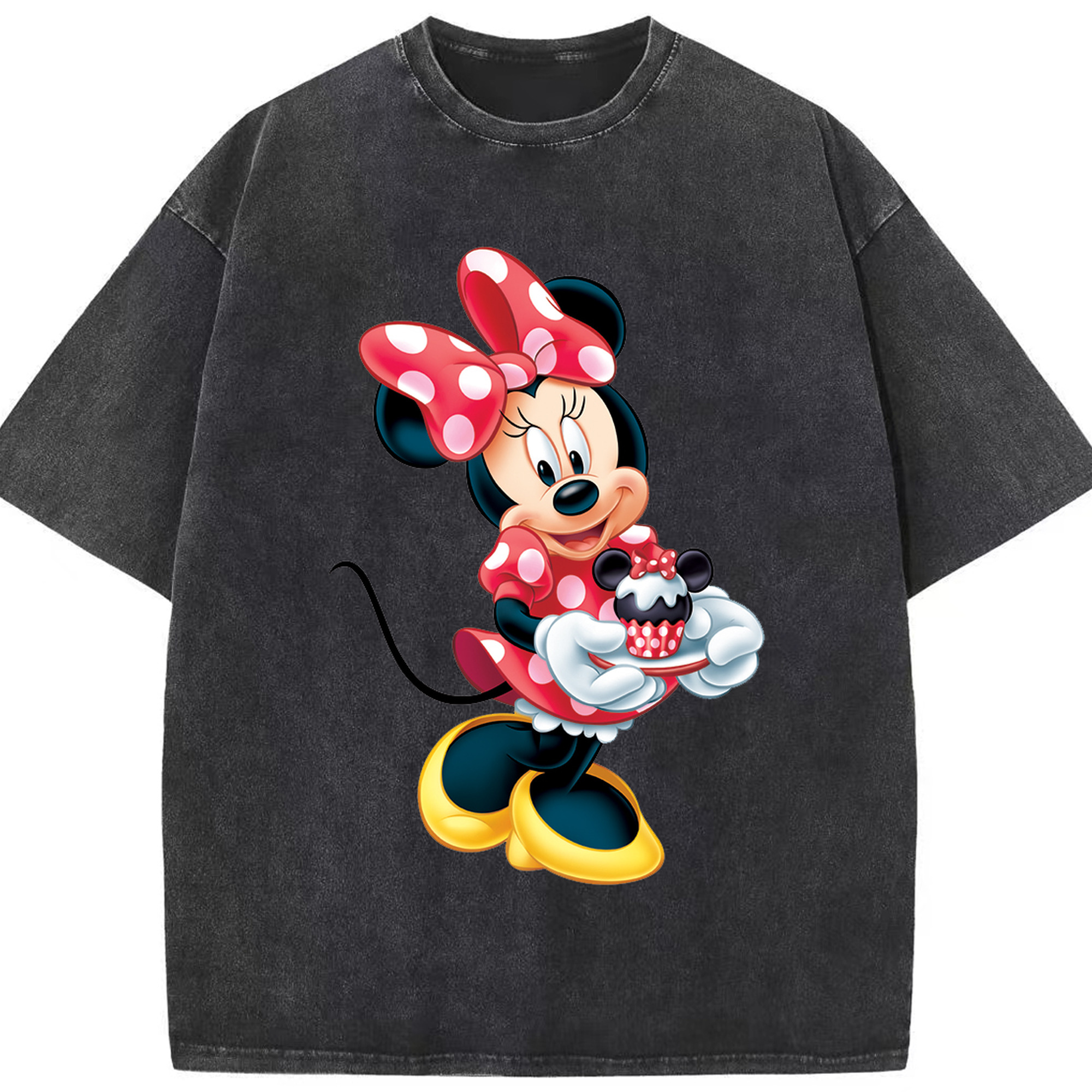 （画像用） ミッキーマウス Mickey Mouse 綿100% ヴィンテージ風 半袖Tシャツ（フロントプリント）