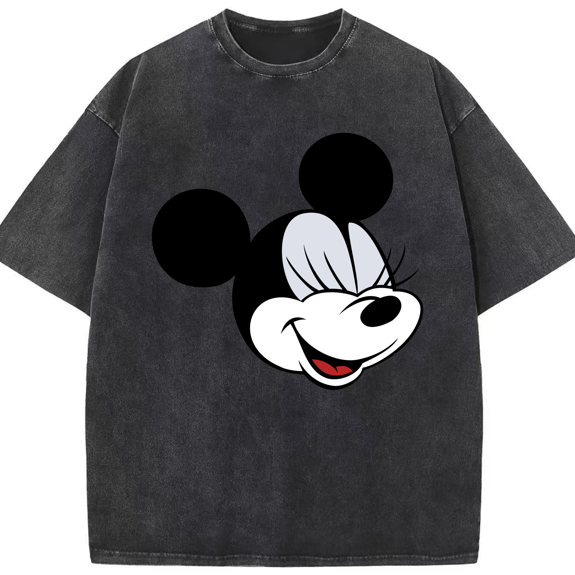 （画像用） ミッキーマウス Mickey Mouse 綿100% ヴィンテージ風 半袖Tシャツ（フロントプリント）