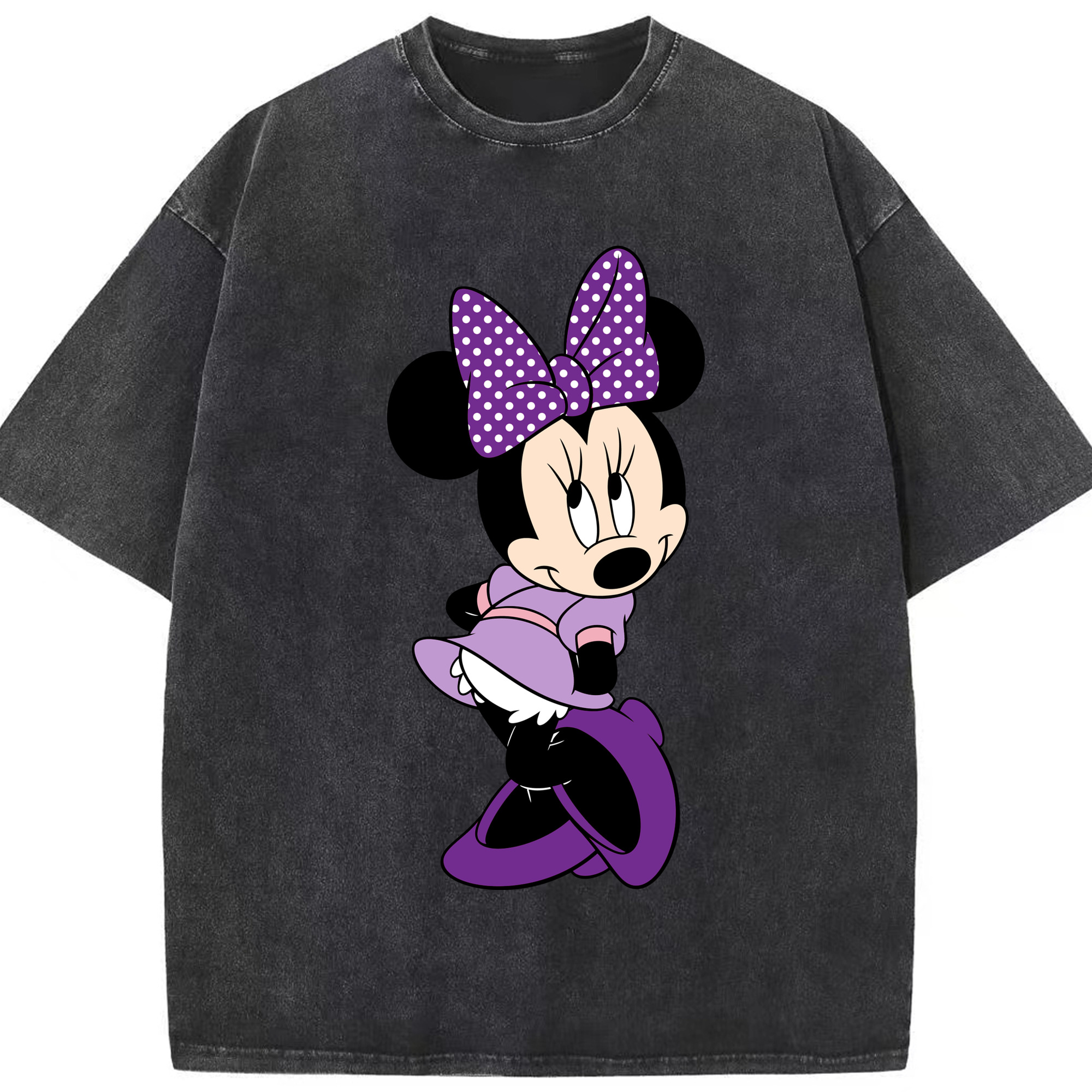（画像用） ミッキーマウス Mickey Mouse 綿100% ヴィンテージ風 半袖Tシャツ（フロントプリント）