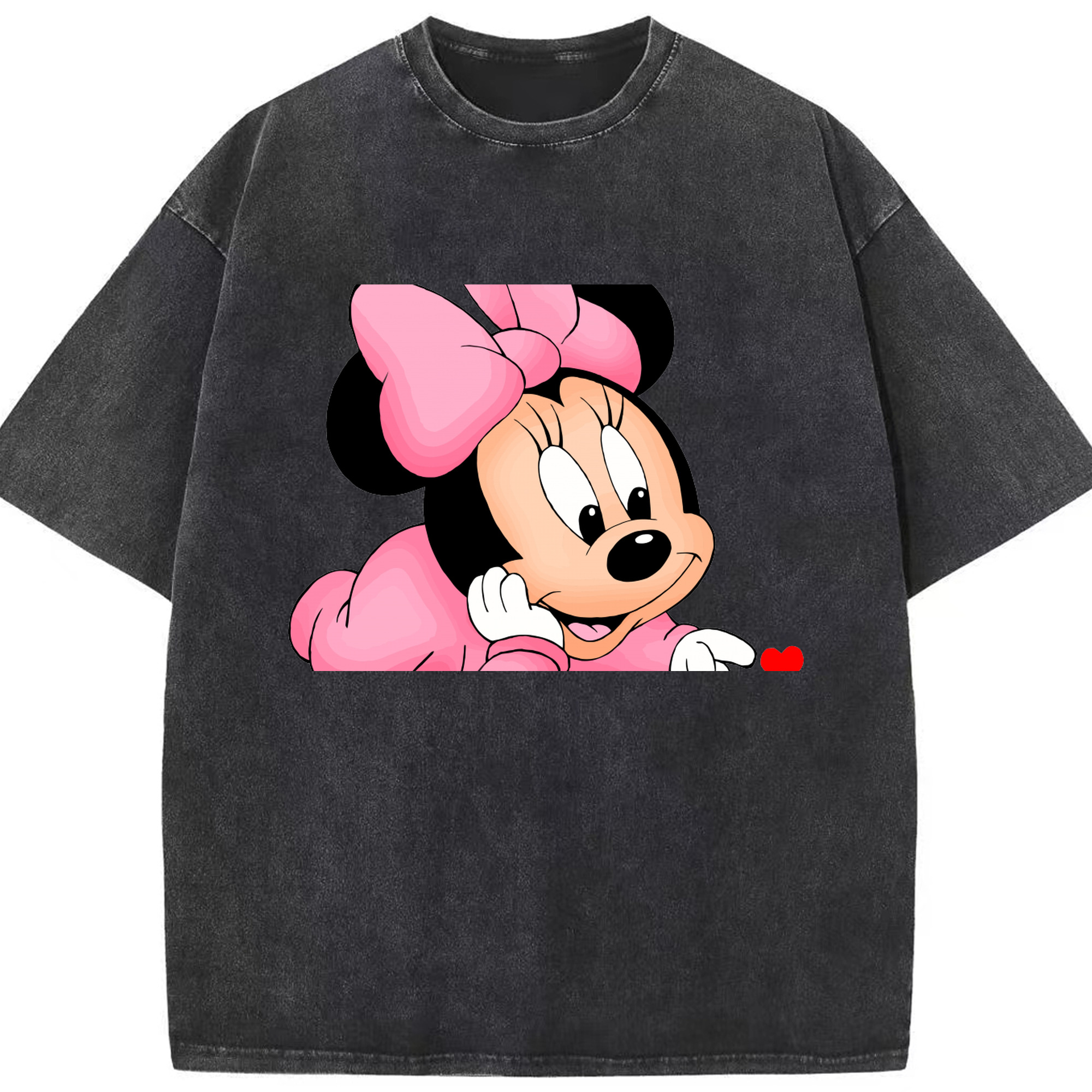 （画像用） ミッキーマウス Mickey Mouse 綿100% ヴィンテージ風 半袖Tシャツ（フロントプリント）