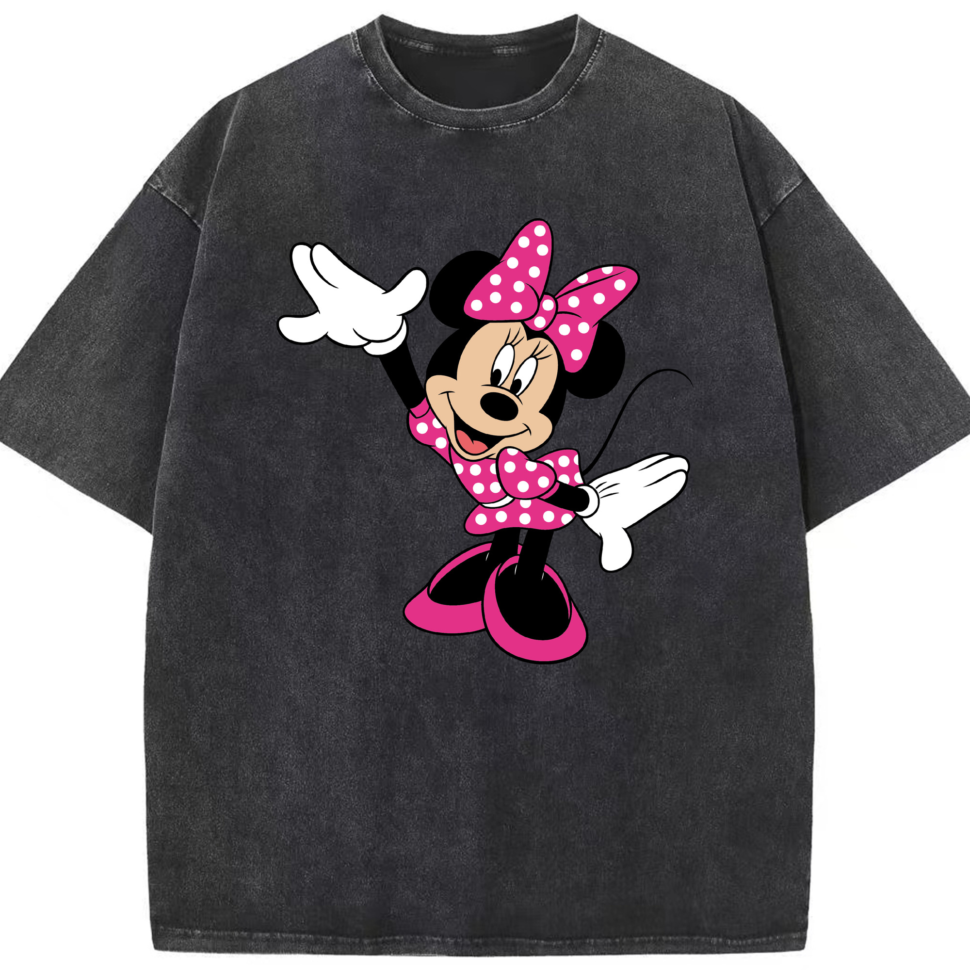 （画像用） ミッキーマウス Mickey Mouse 綿100% ヴィンテージ風 半袖Tシャツ（フロントプリント）