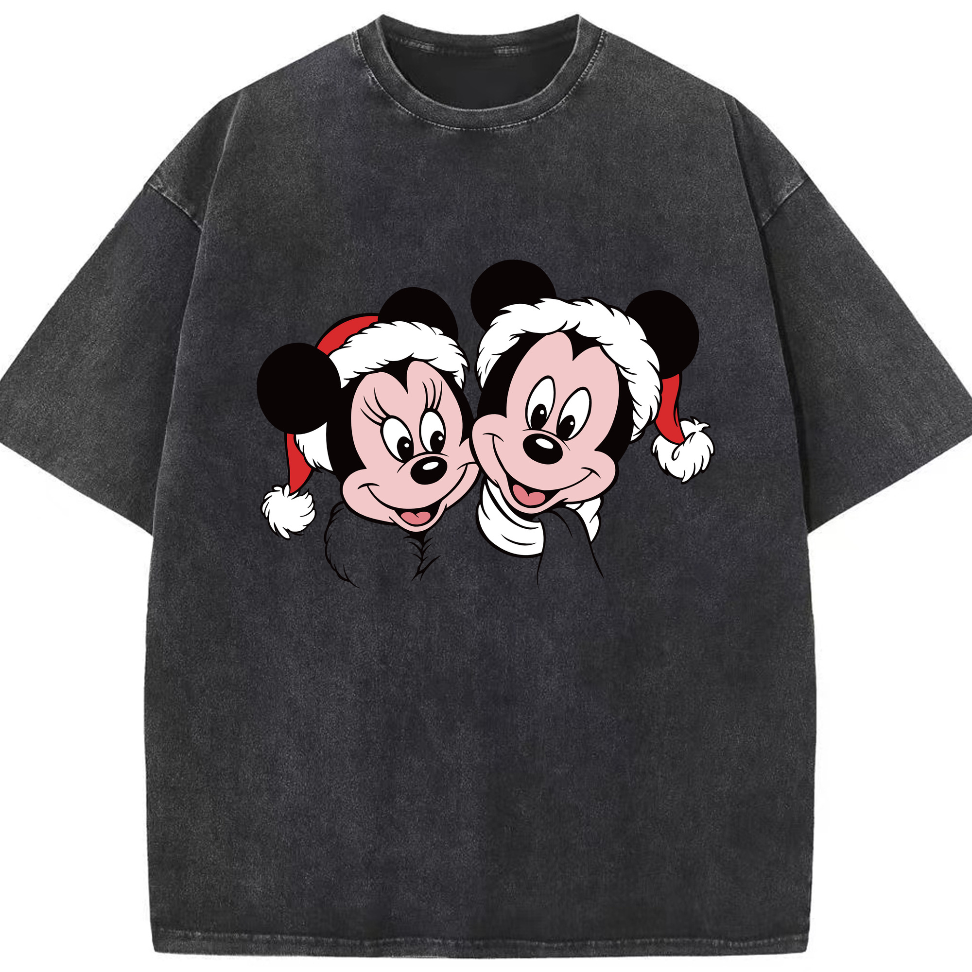 （画像用） ミッキーマウス Mickey Mouse 綿100% ヴィンテージ風 半袖Tシャツ（フロントプリント）