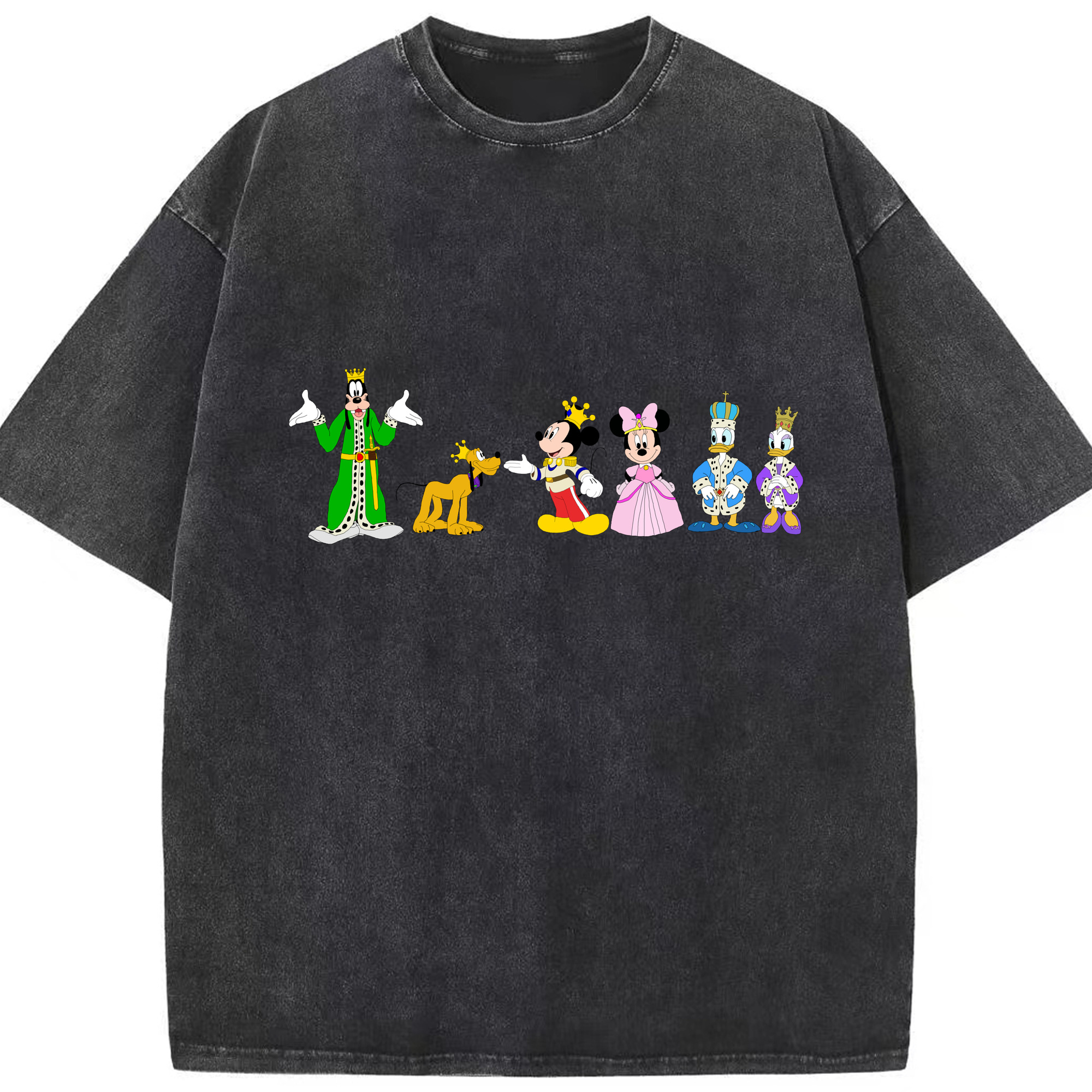 （画像用） ミッキーマウス Mickey Mouse 綿100% ヴィンテージ風 半袖Tシャツ（フロントプリント）
