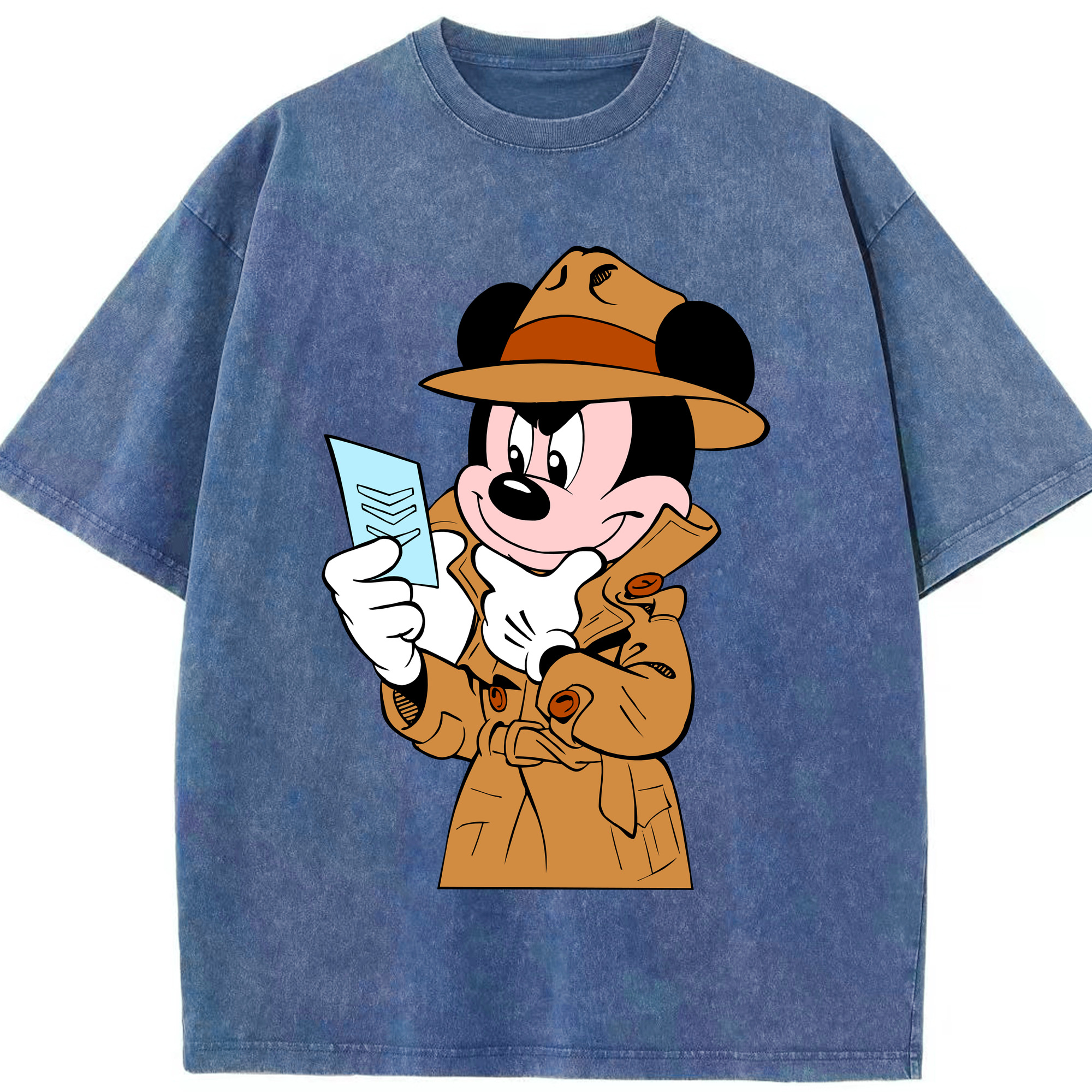 （画像用） ミッキーマウス Mickey Mouse 綿100% ヴィンテージ風 半袖Tシャツ（フロントプリント）