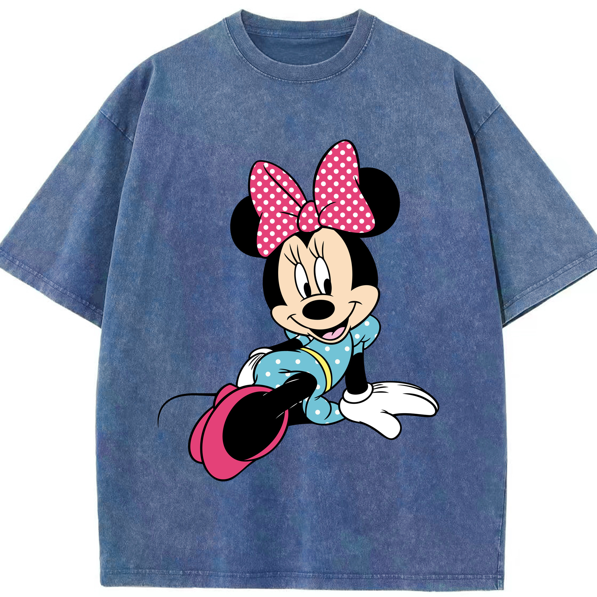 （画像用） ミッキーマウス Mickey Mouse 綿100% ヴィンテージ風 半袖Tシャツ（フロントプリント）