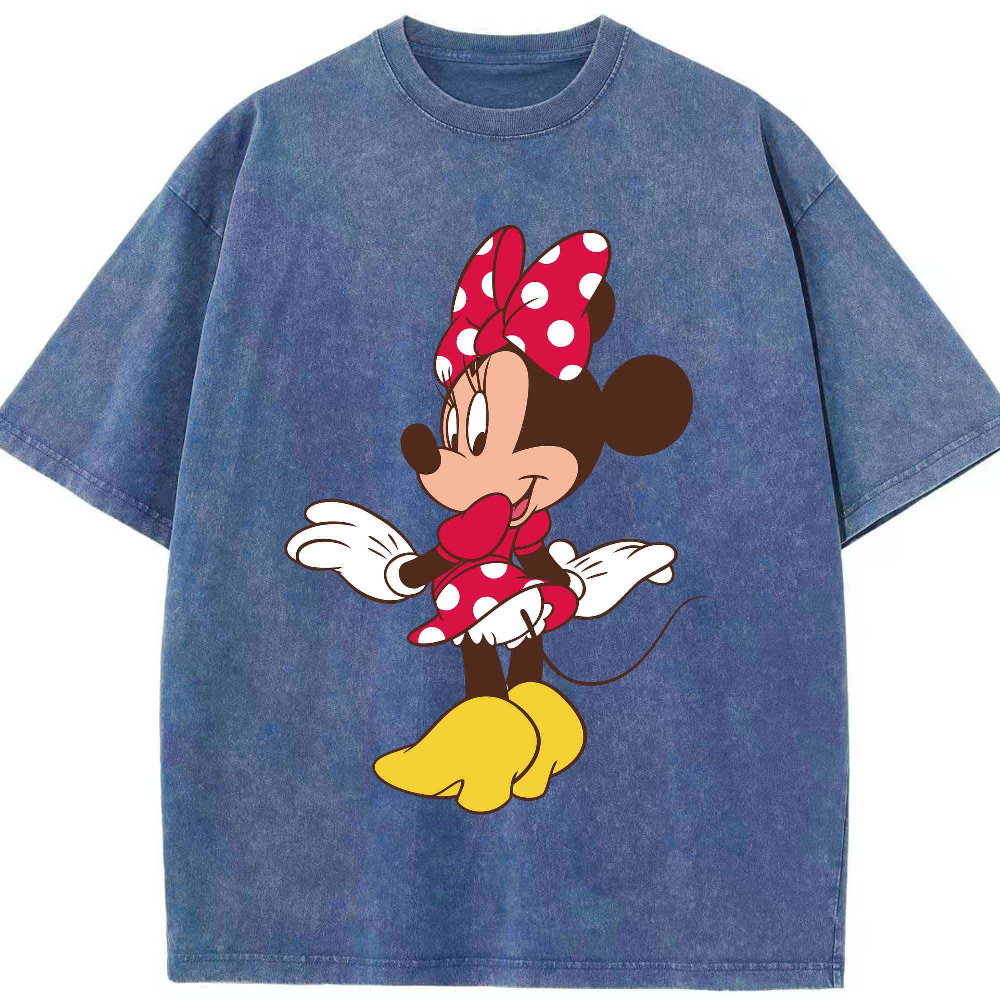 （画像用） ミッキーマウス Mickey Mouse 綿100% ヴィンテージ風 半袖Tシャツ（フロントプリント）