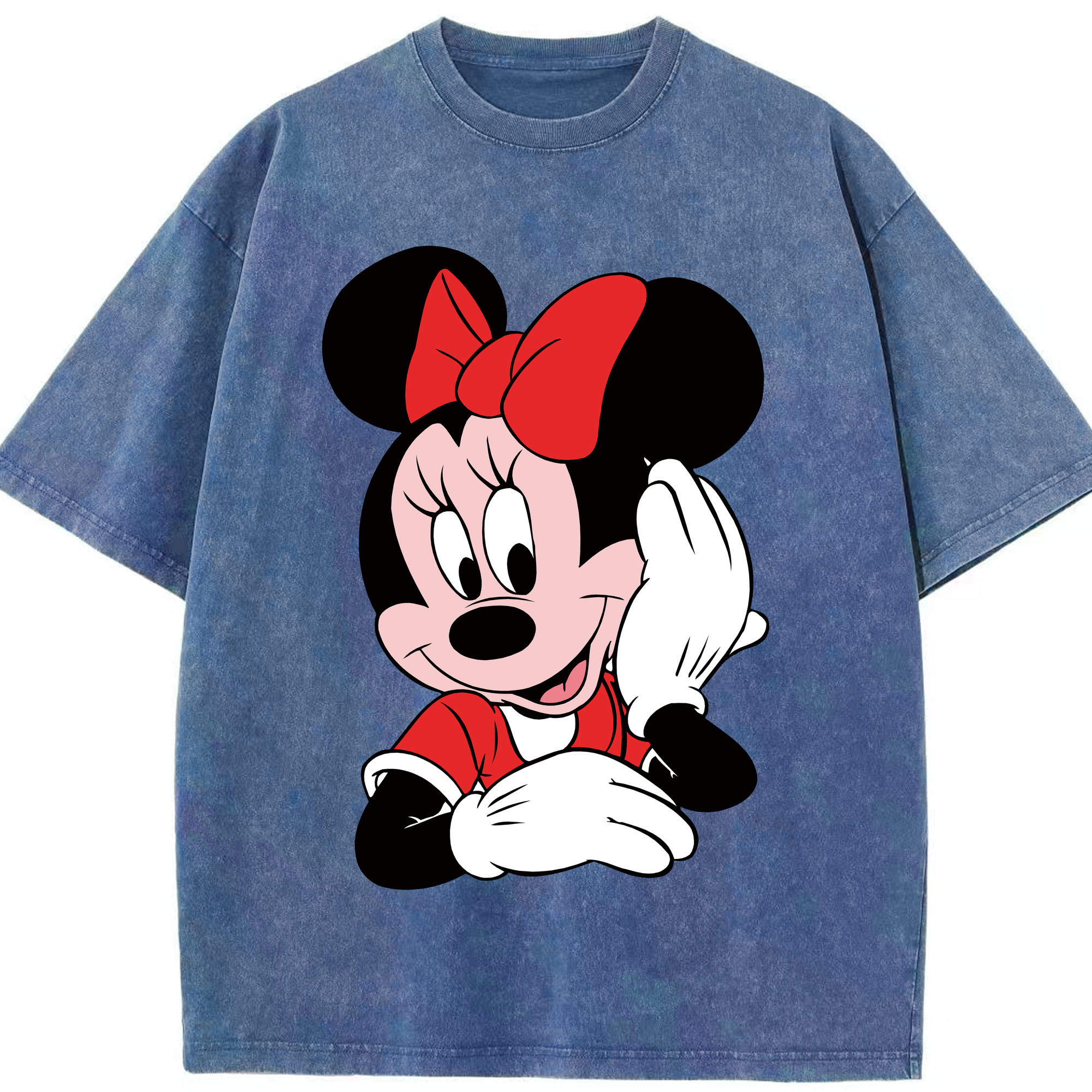 （画像用） ミッキーマウス Mickey Mouse 綿100% ヴィンテージ風 半袖Tシャツ（フロントプリント）