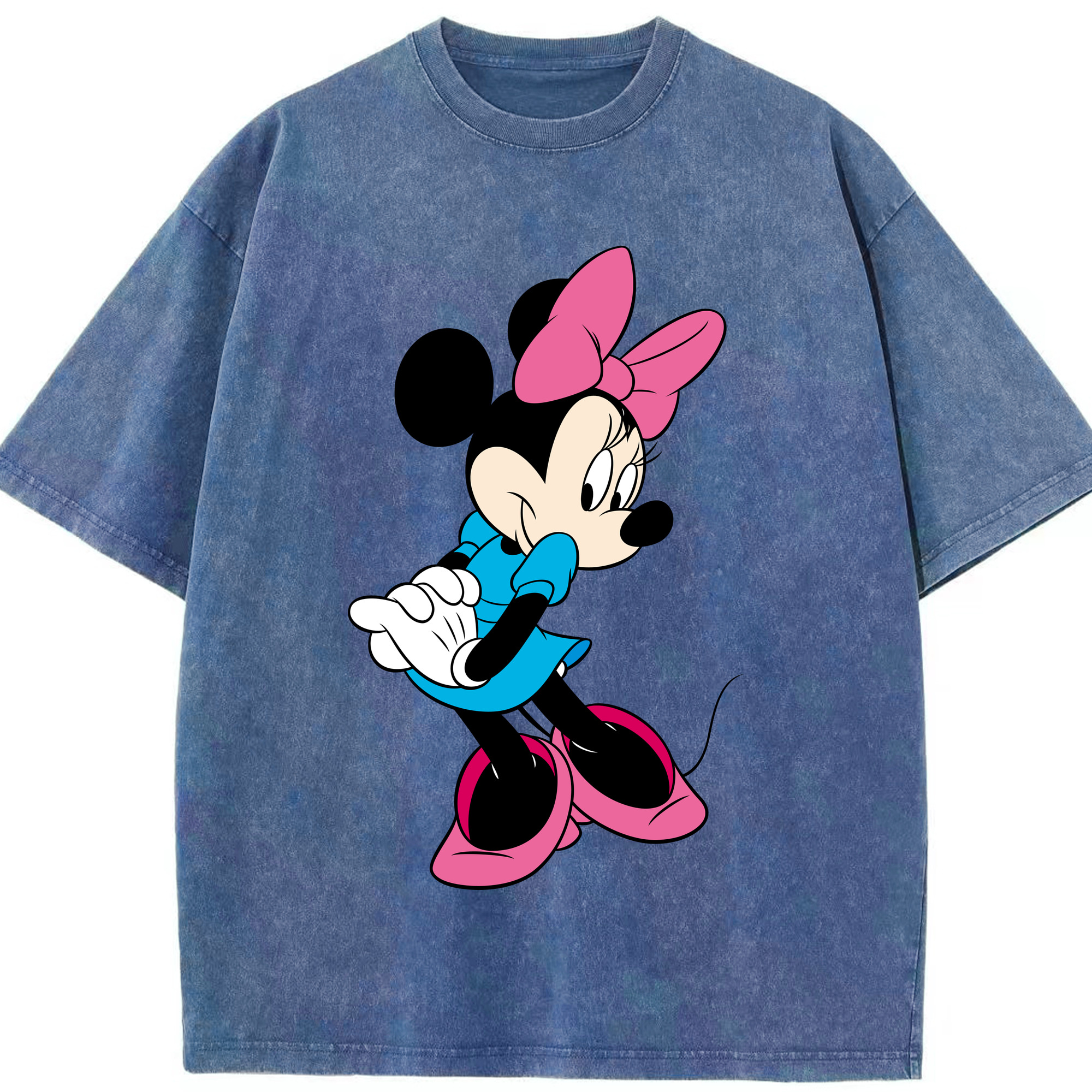 （画像用） ミッキーマウス Mickey Mouse 綿100% ヴィンテージ風 半袖Tシャツ（フロントプリント）