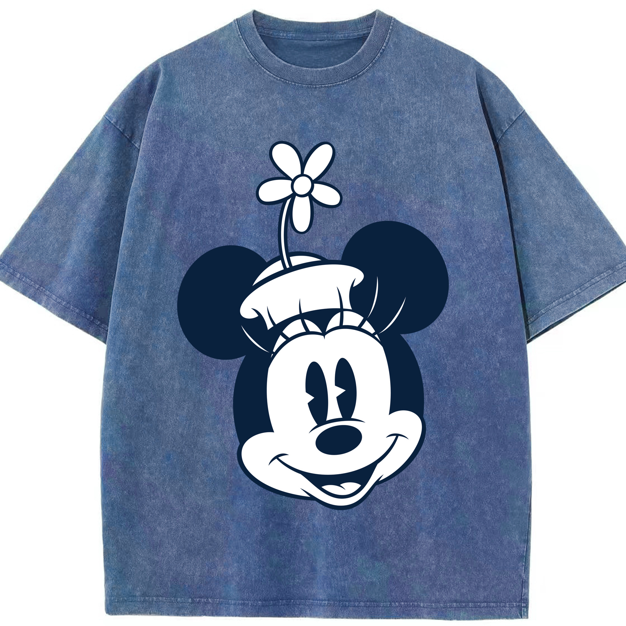 （画像用） ミッキーマウス Mickey Mouse 綿100% ヴィンテージ風 半袖Tシャツ（フロントプリント）