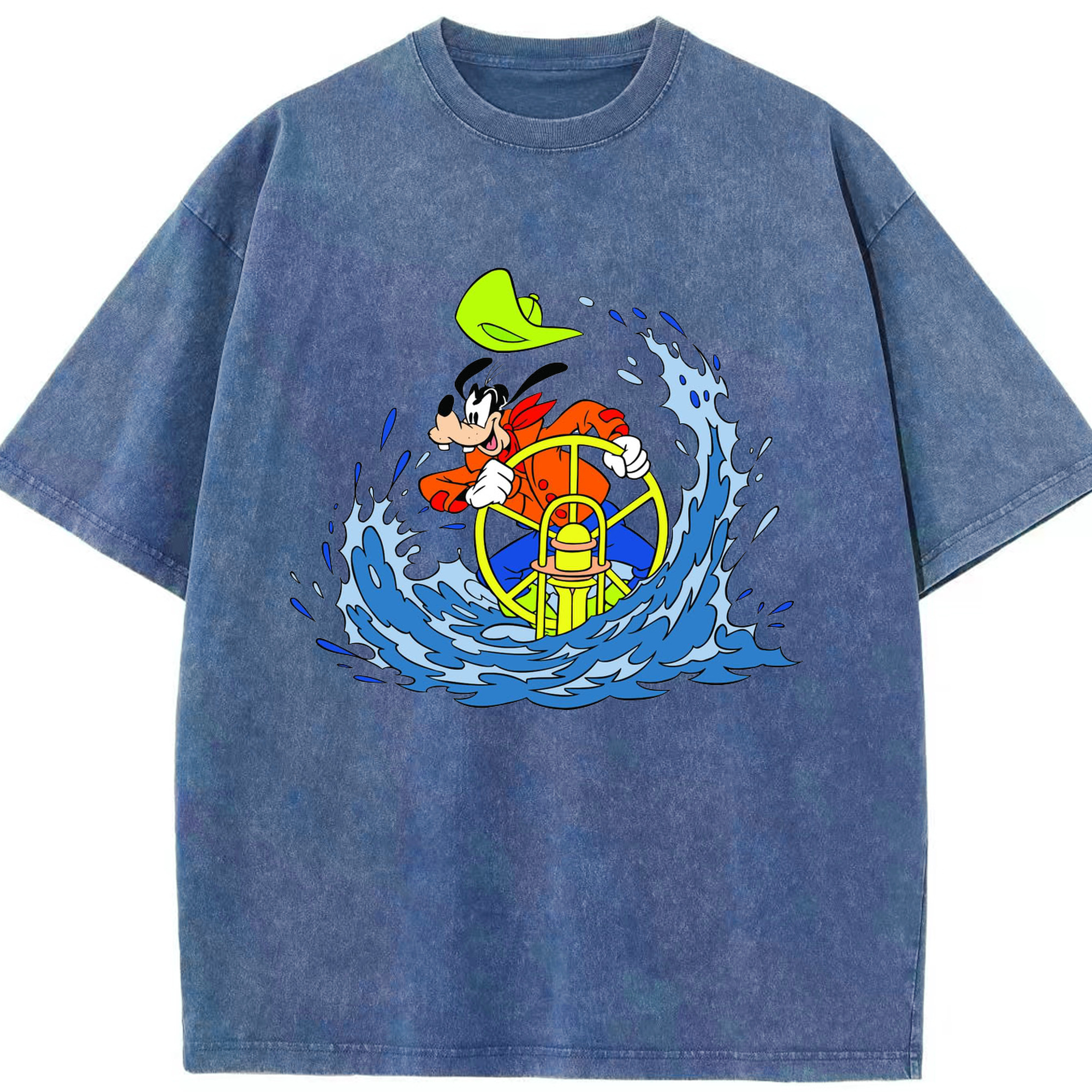 （画像用） ミッキーマウス Mickey Mouse 綿100% ヴィンテージ風 半袖Tシャツ（フロントプリント）
