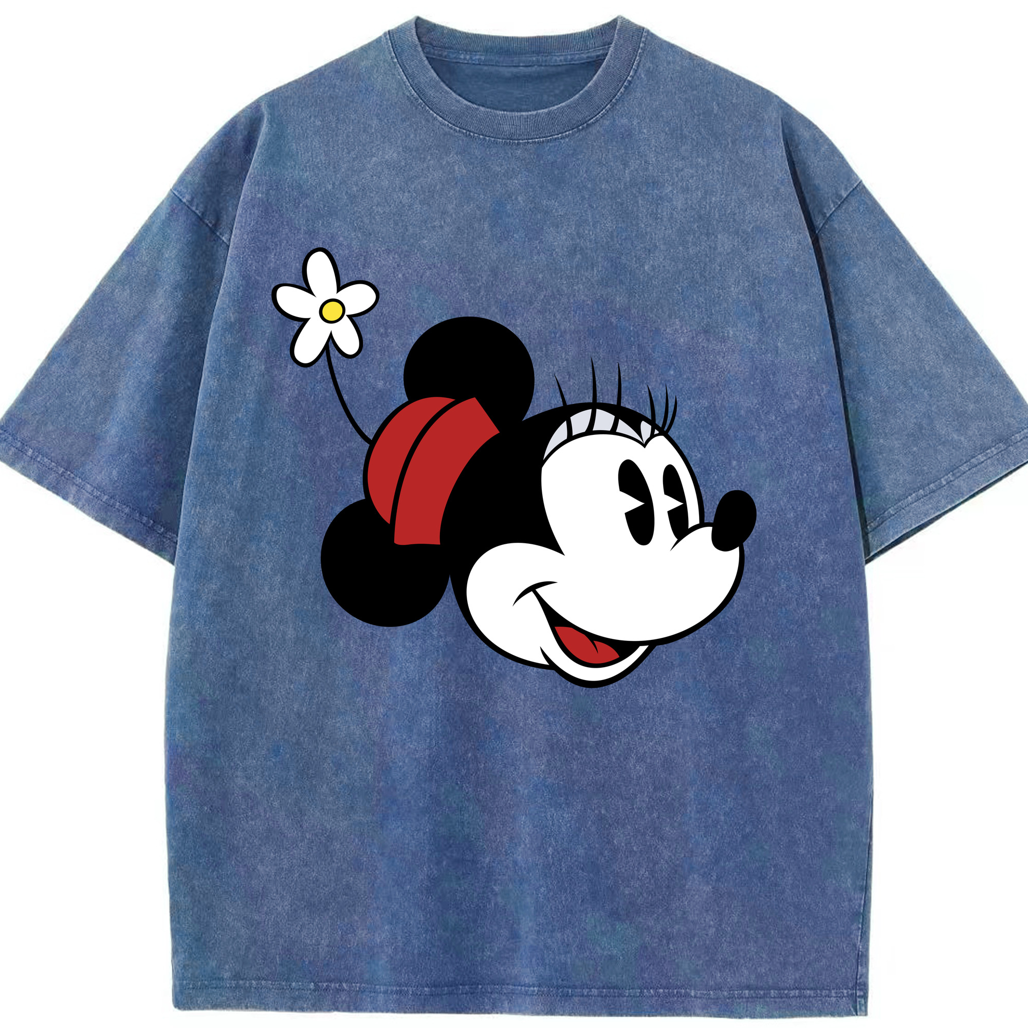 （画像用） ミッキーマウス Mickey Mouse 綿100% ヴィンテージ風 半袖Tシャツ（フロントプリント）