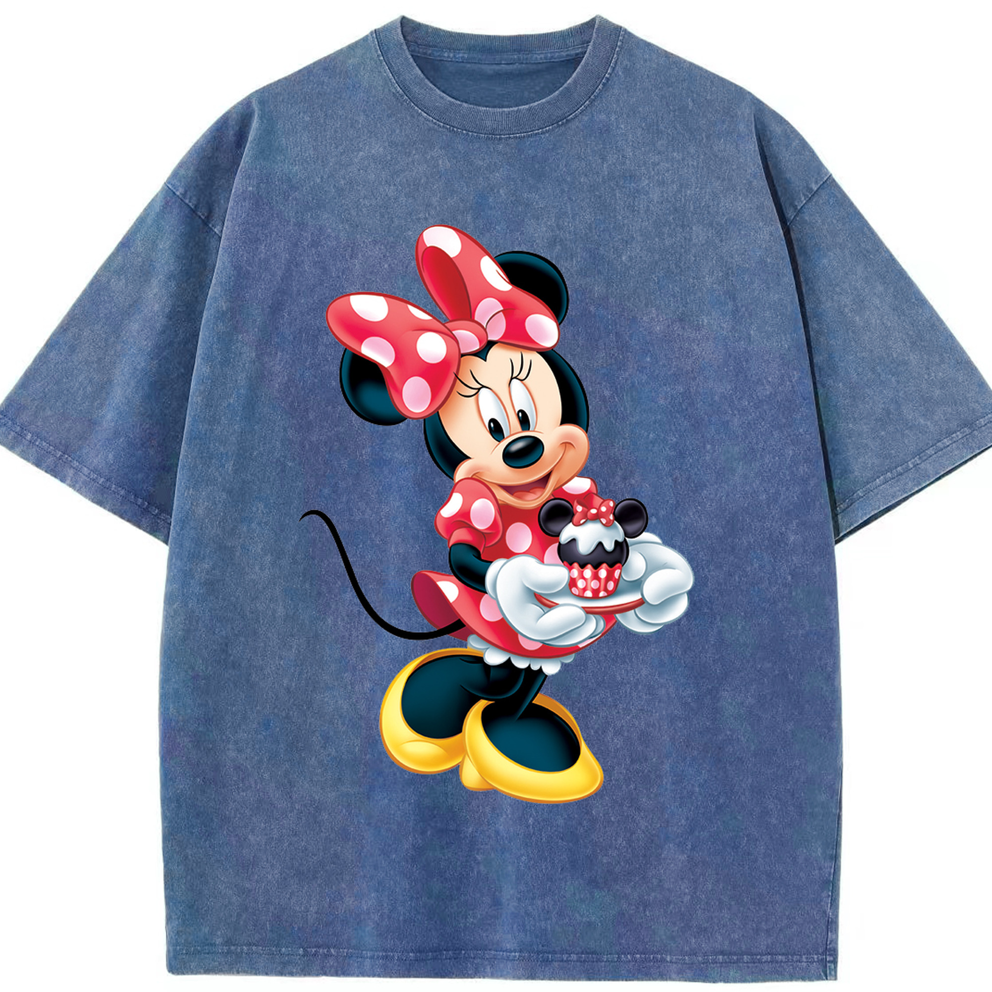（画像用） ミッキーマウス Mickey Mouse 綿100% ヴィンテージ風 半袖Tシャツ（フロントプリント）