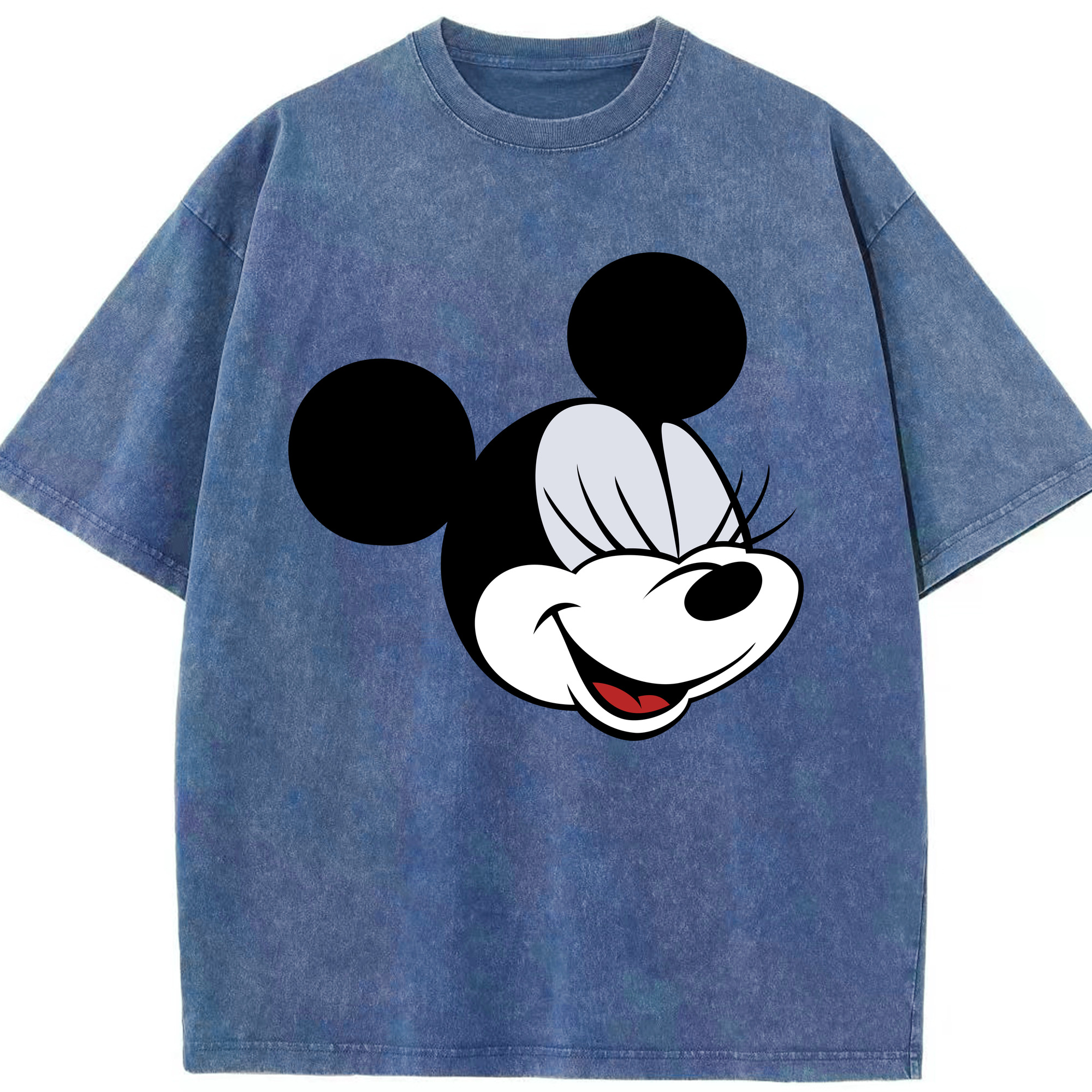 （画像用） ミッキーマウス Mickey Mouse 綿100% ヴィンテージ風 半袖Tシャツ（フロントプリント）