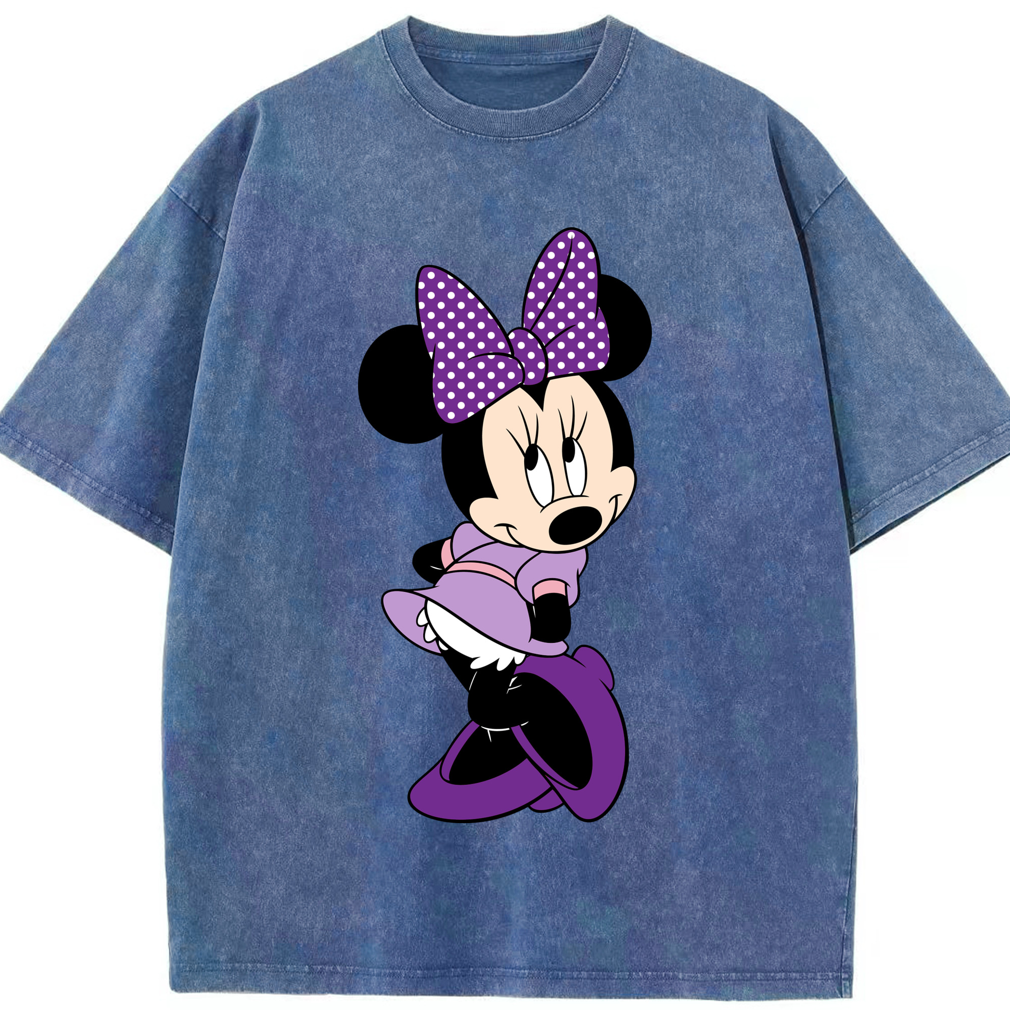 （画像用） ミッキーマウス Mickey Mouse 綿100% ヴィンテージ風 半袖Tシャツ（フロントプリント）