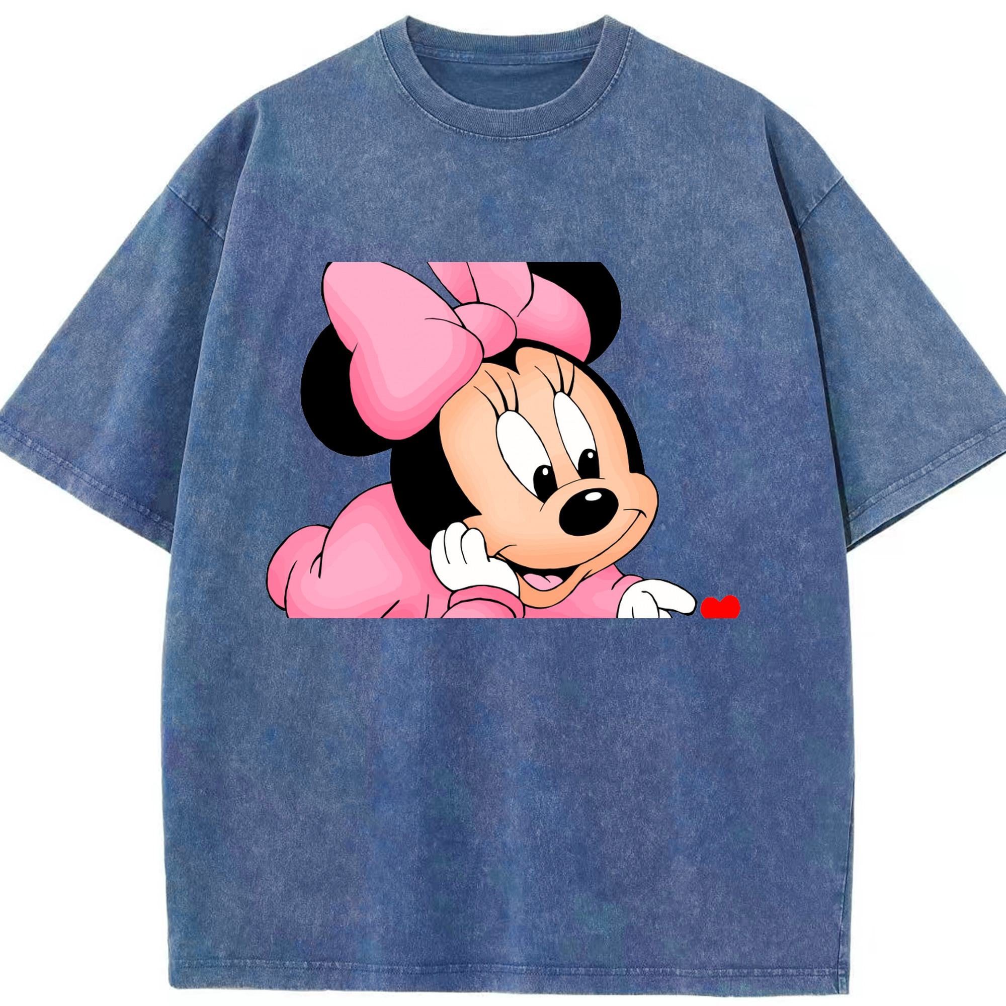 （画像用） ミッキーマウス Mickey Mouse 綿100% ヴィンテージ風 半袖Tシャツ（フロントプリント）