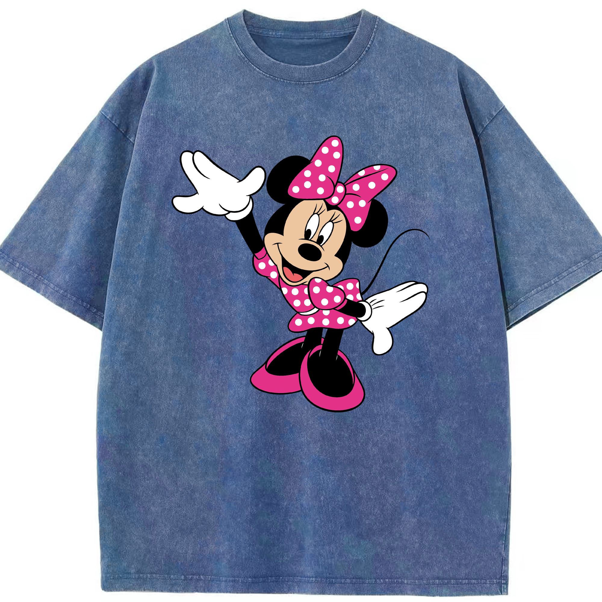 （画像用） ミッキーマウス Mickey Mouse 綿100% ヴィンテージ風 半袖Tシャツ（フロントプリント）