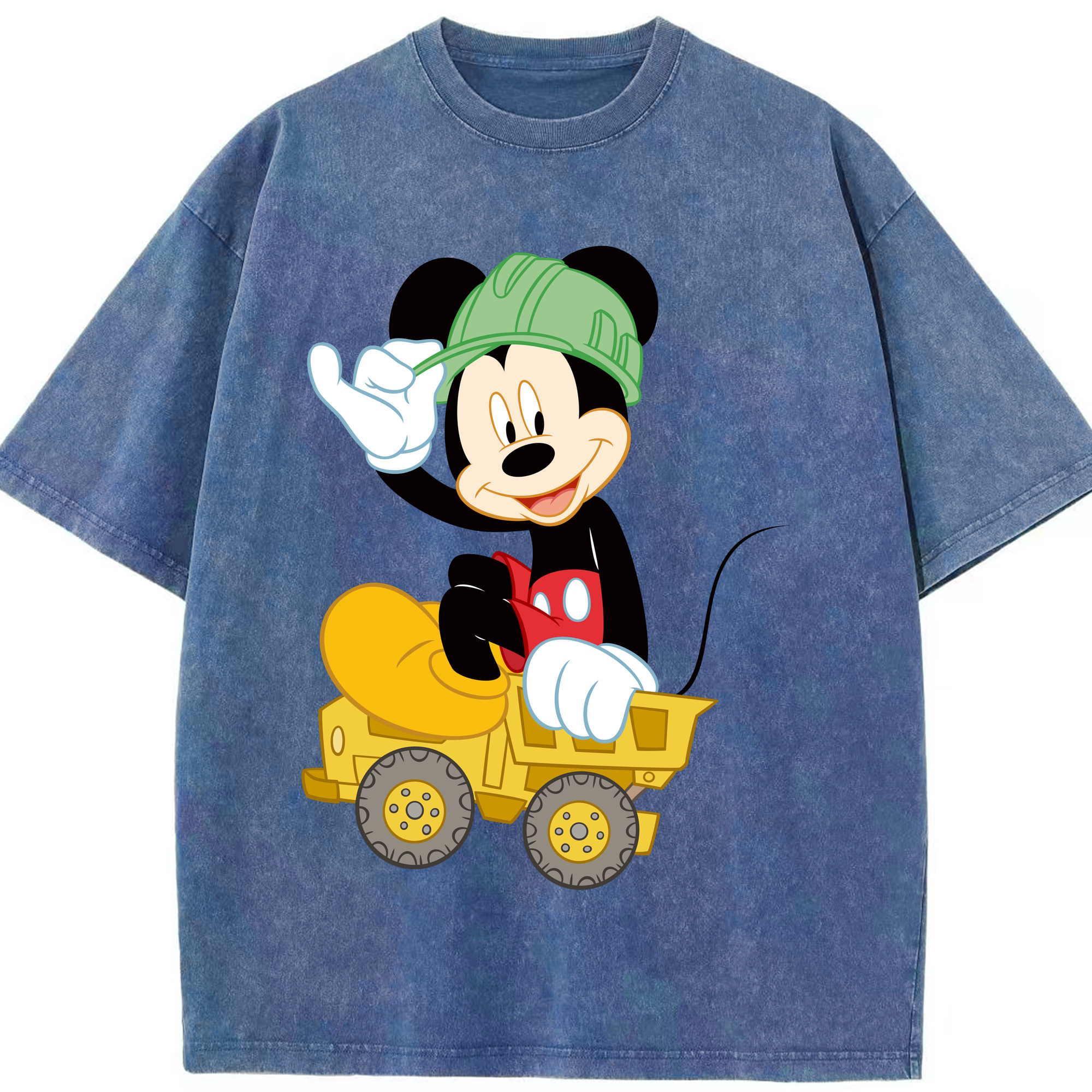 （画像用） ミッキーマウス Mickey Mouse 綿100% ヴィンテージ風 半袖Tシャツ（フロントプリント）