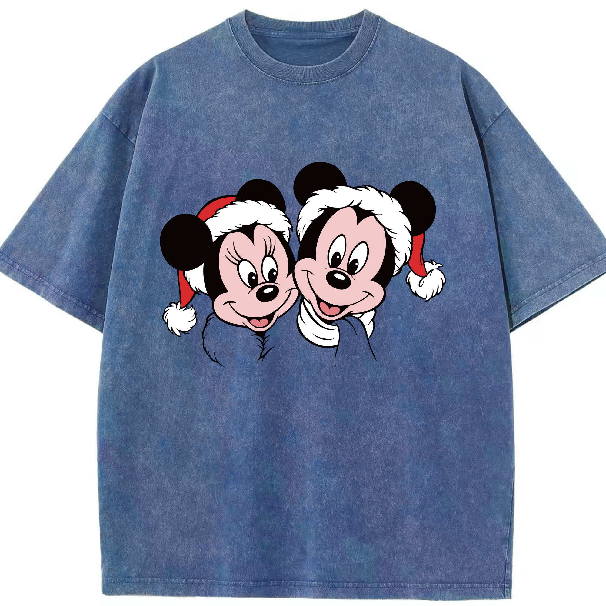 （画像用） ミッキーマウス Mickey Mouse 綿100% ヴィンテージ風 半袖Tシャツ（フロントプリント）