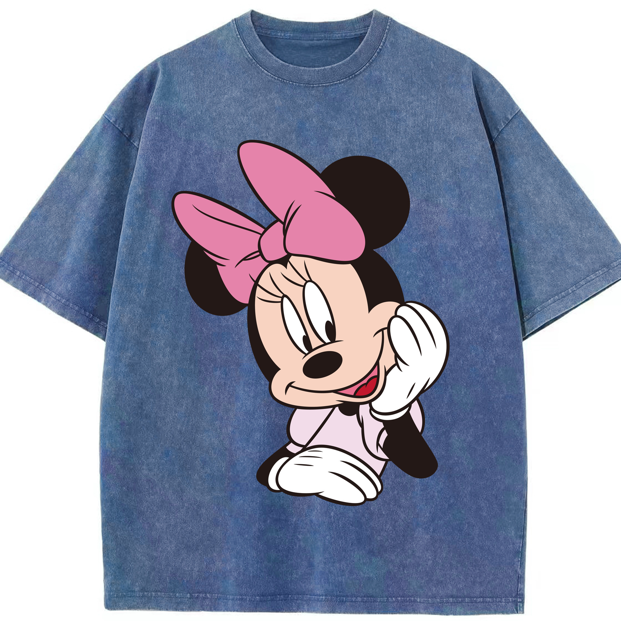 （画像用） ミッキーマウス Mickey Mouse 綿100% ヴィンテージ風 半袖Tシャツ（フロントプリント）