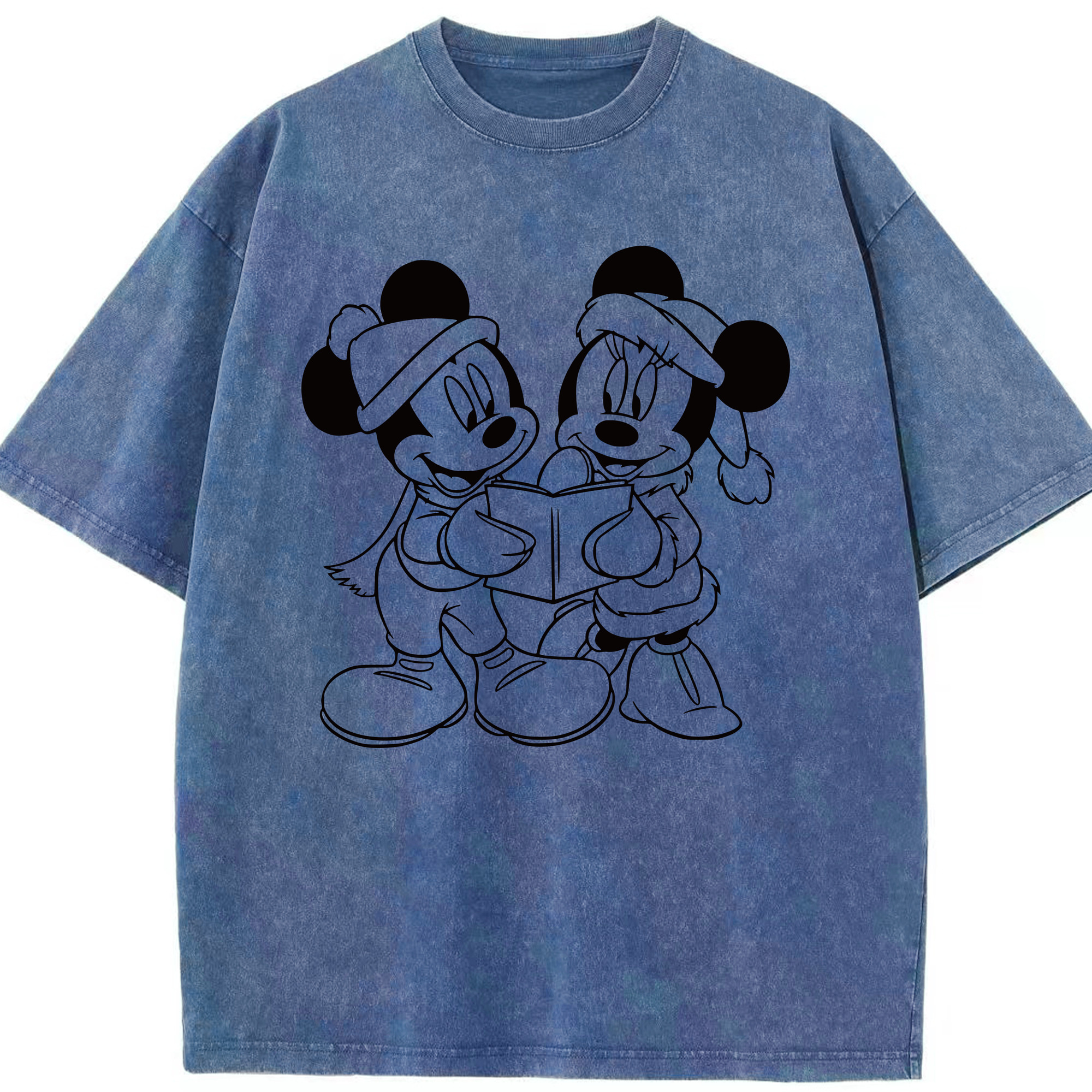 （画像用） ミッキーマウス Mickey Mouse 綿100% ヴィンテージ風 半袖Tシャツ（フロントプリント）