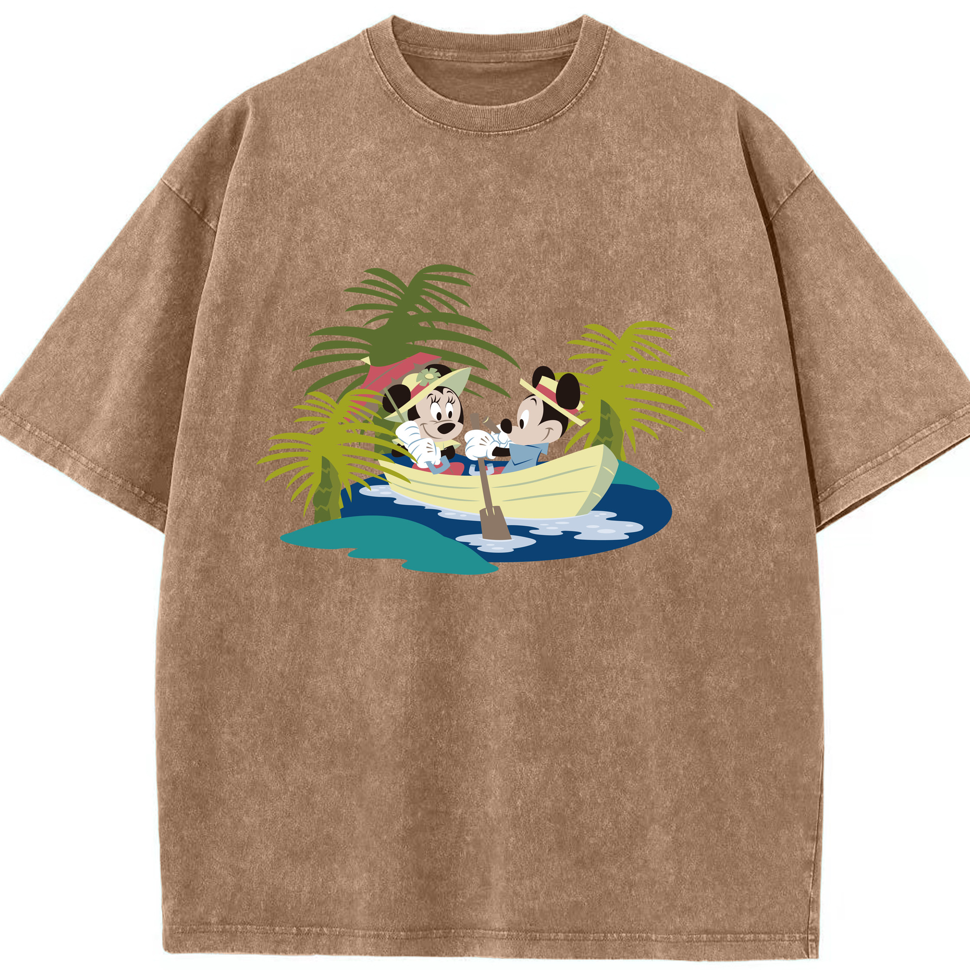 （画像用） ミッキーマウス Mickey Mouse 綿100% ヴィンテージ風 半袖Tシャツ（フロントプリント）