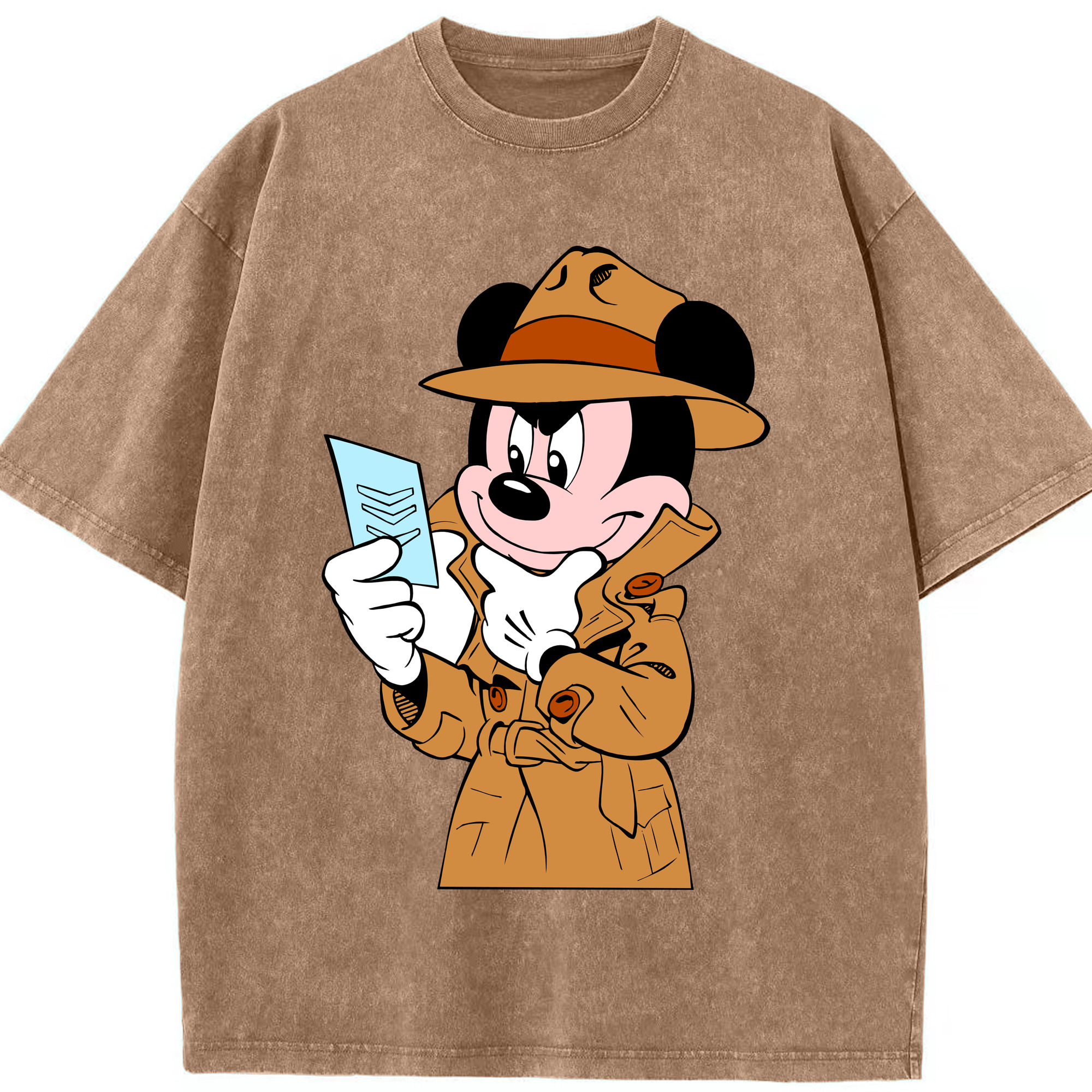 （画像用） ミッキーマウス Mickey Mouse 綿100% ヴィンテージ風 半袖Tシャツ（フロントプリント）