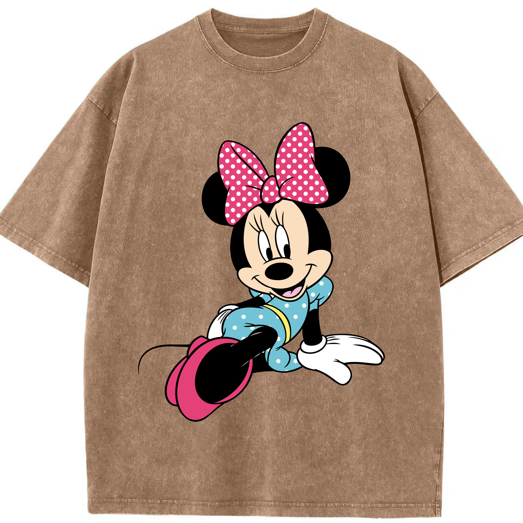 （画像用） ミッキーマウス Mickey Mouse 綿100% ヴィンテージ風 半袖Tシャツ（フロントプリント）